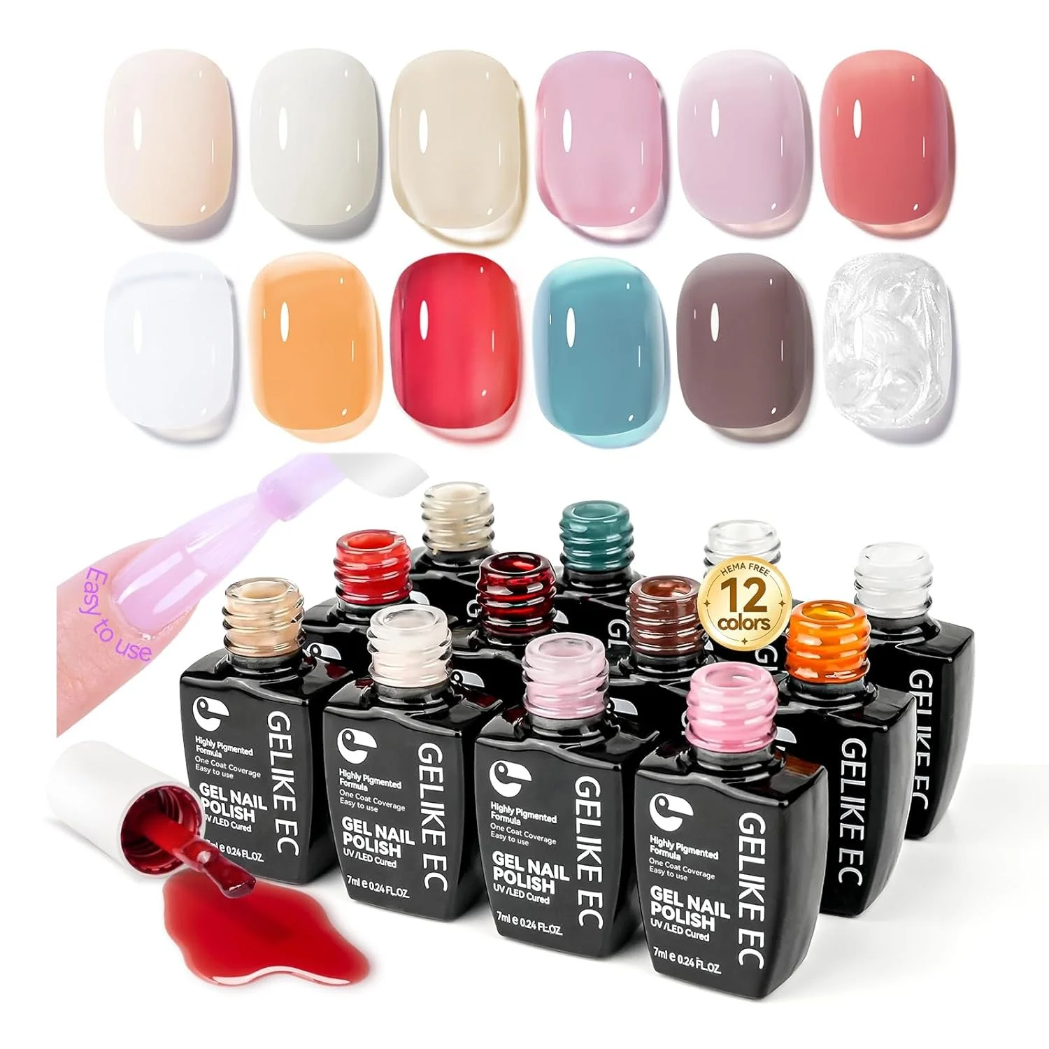 50% off Gellike Jelly nail polish