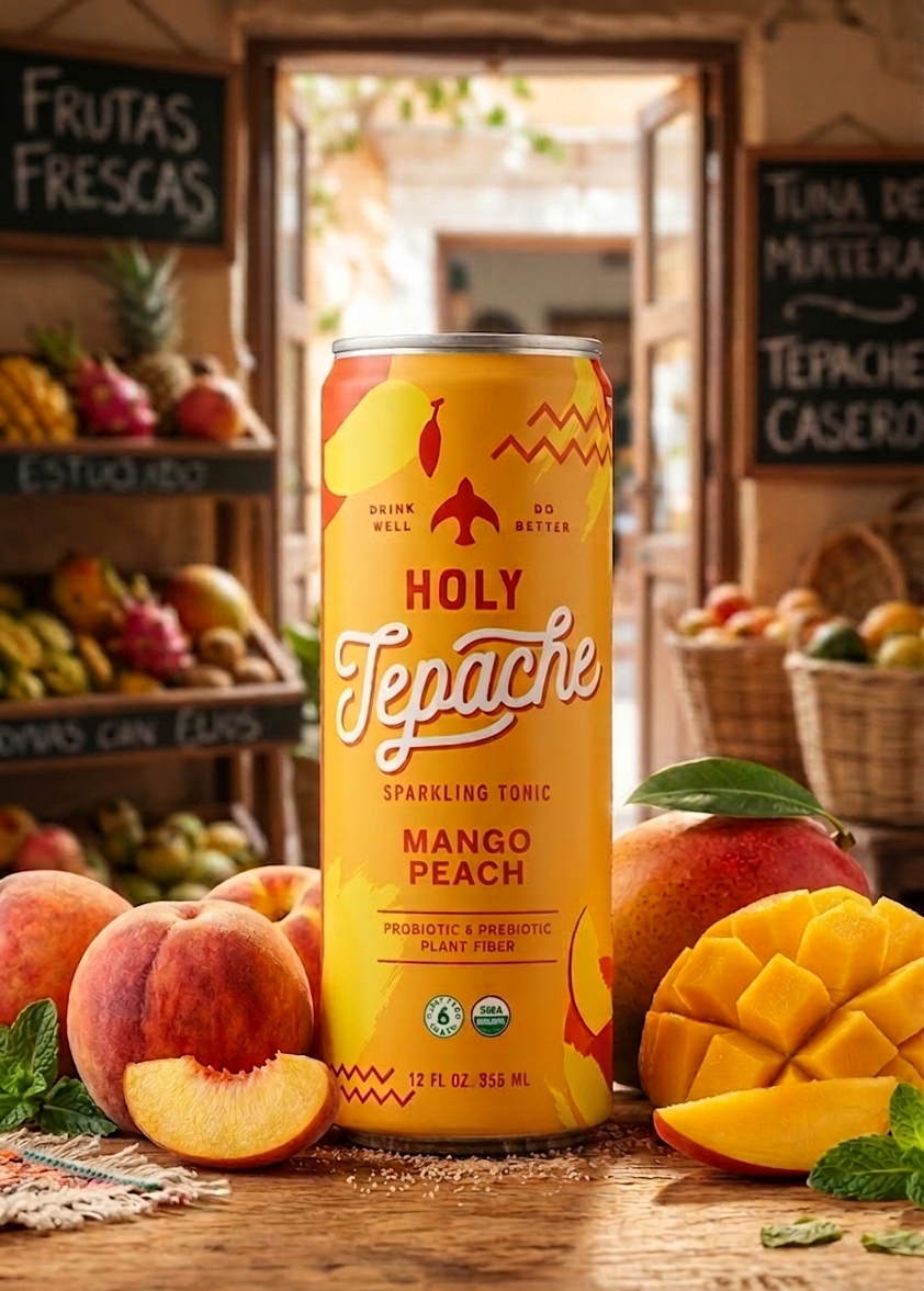 Holy Tepache Tonic Mango Peach Flavor