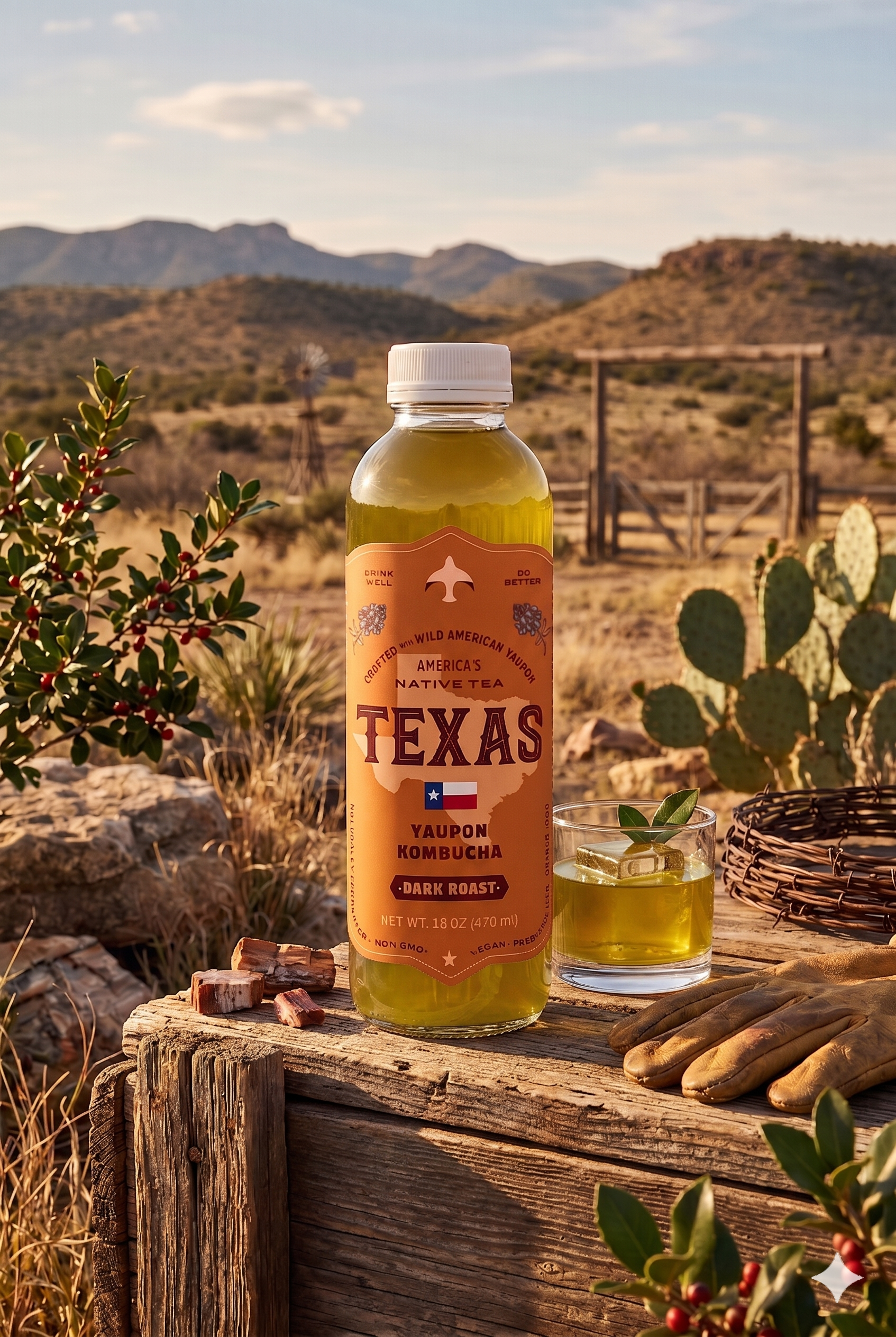 Texas Yaupon Kombucha Dark Roast