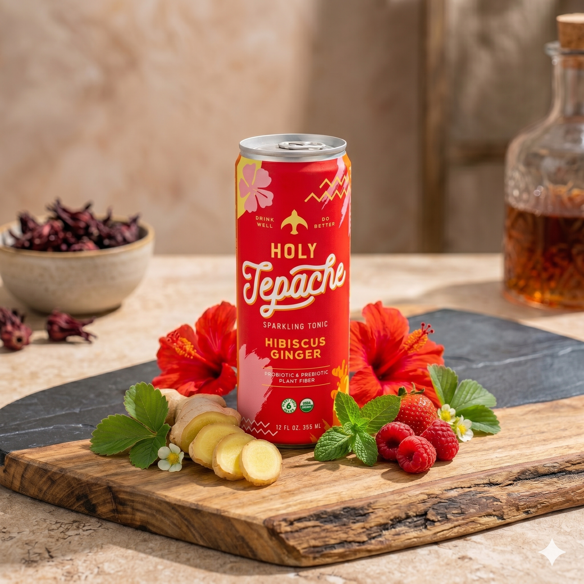 Holy Tepache Hibiscus Ginger Flavor