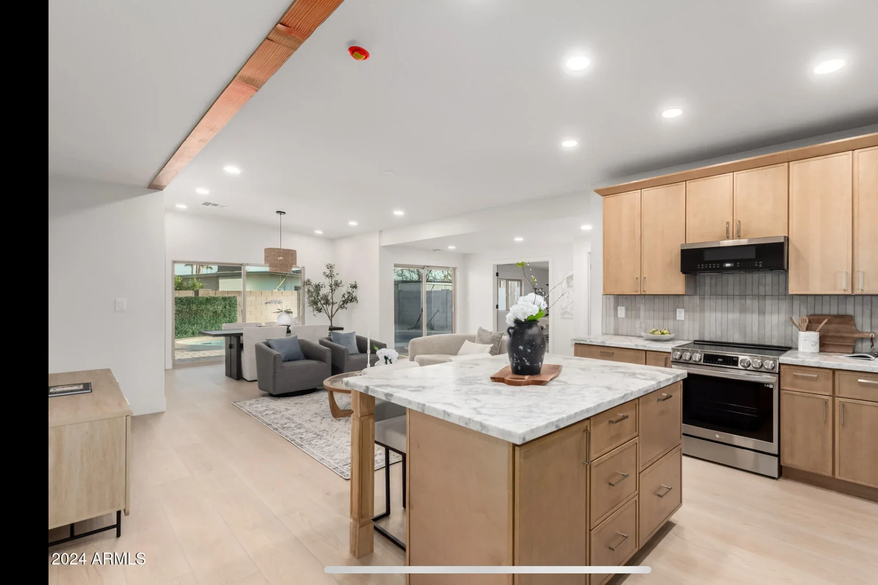 Kitchen and Living Areas