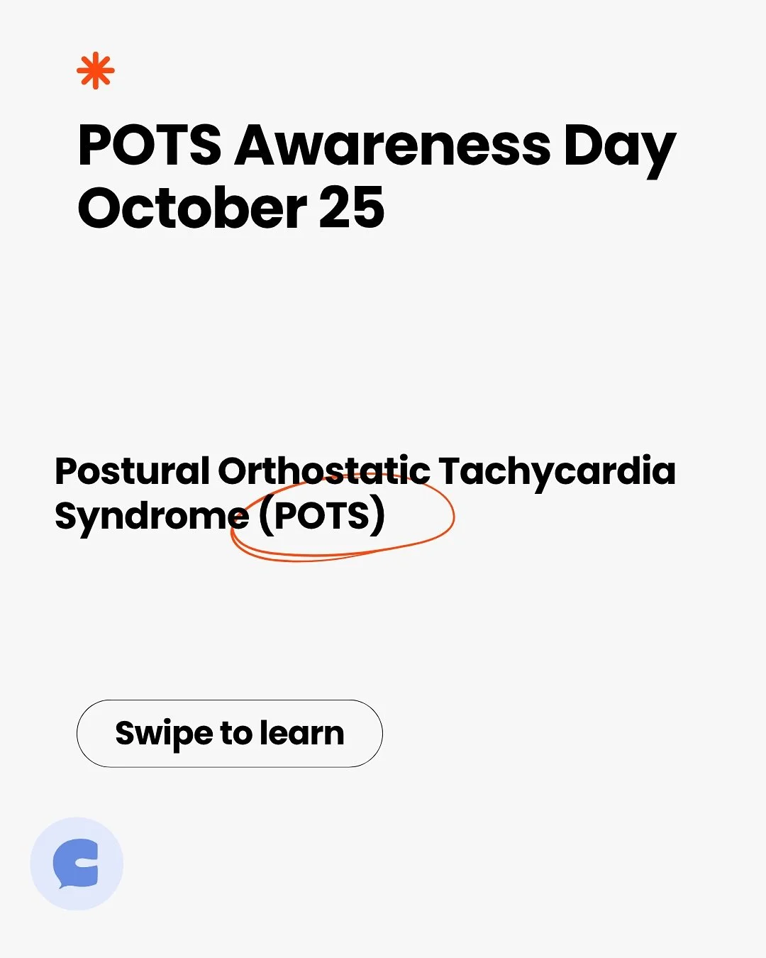 Today is POTS Awareness Day , a moment to stand for those whose bodies struggle to stand.

Postural Orthostatic Tachycardia Syndrome (POTS) is a disorder of the autonomic nervous system that affects how blood flows through the body. For people living