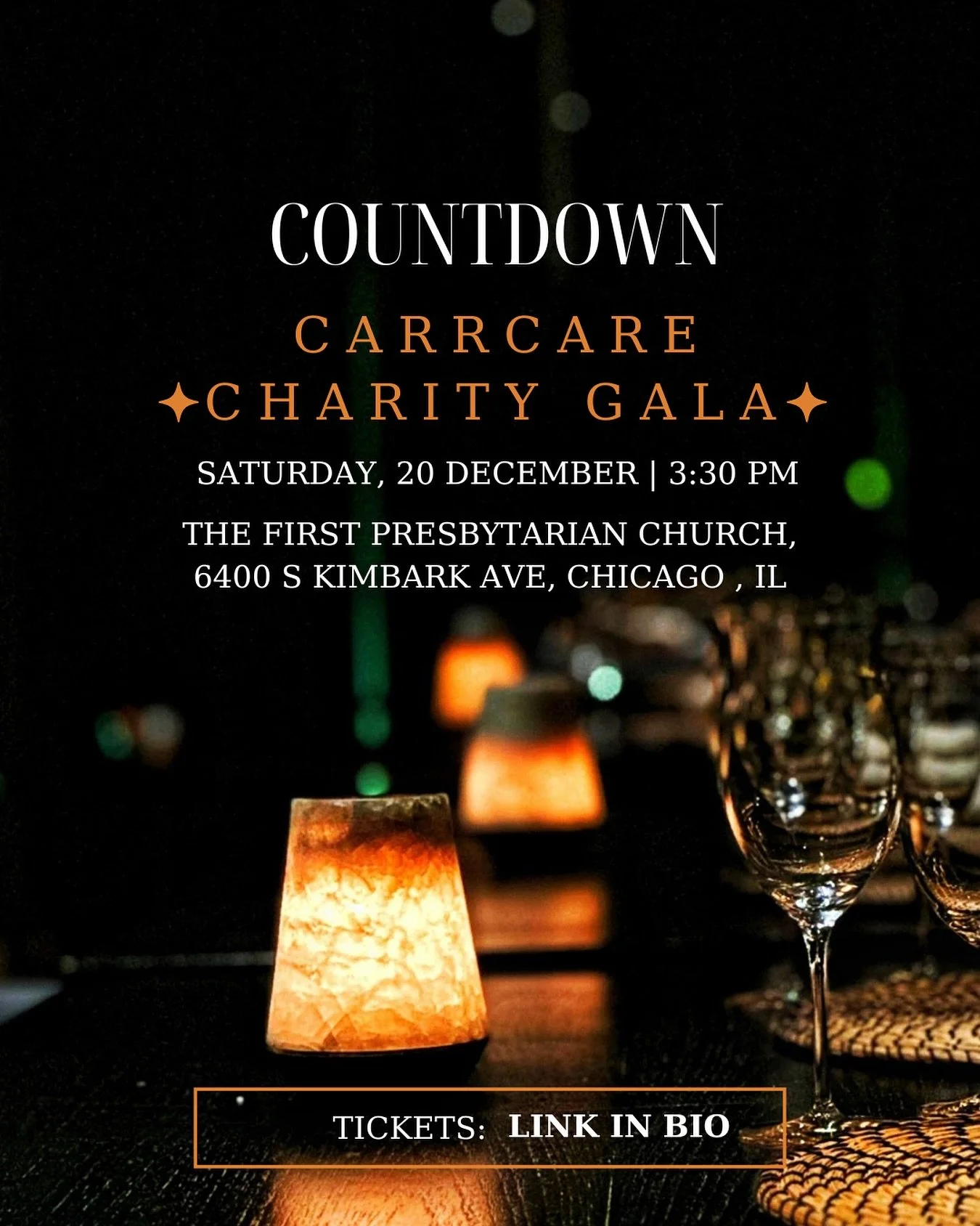 The countdown to the CarrCARE Charity Gala
2025 has begun!🔥🔥

Join us in Chicago for an unforgettable evening dedicated to organ and blood donation awareness, community health advocacy, and impactful giving.

Celebrate compassion, connection, and c