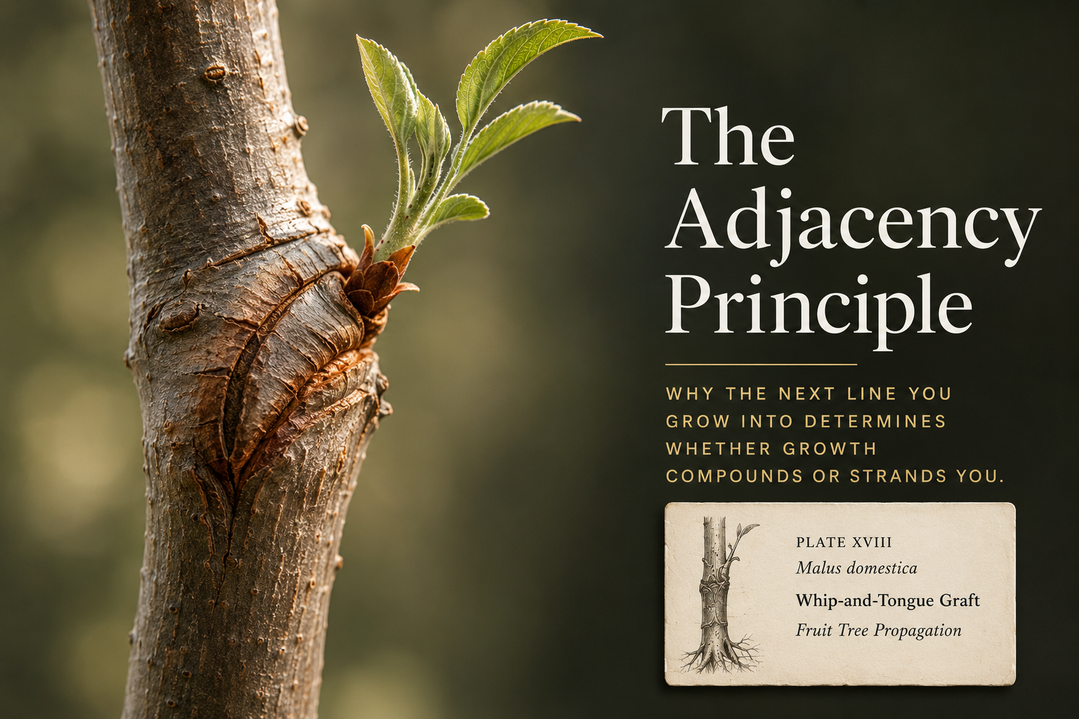 Adjacency principle - Grafted tree