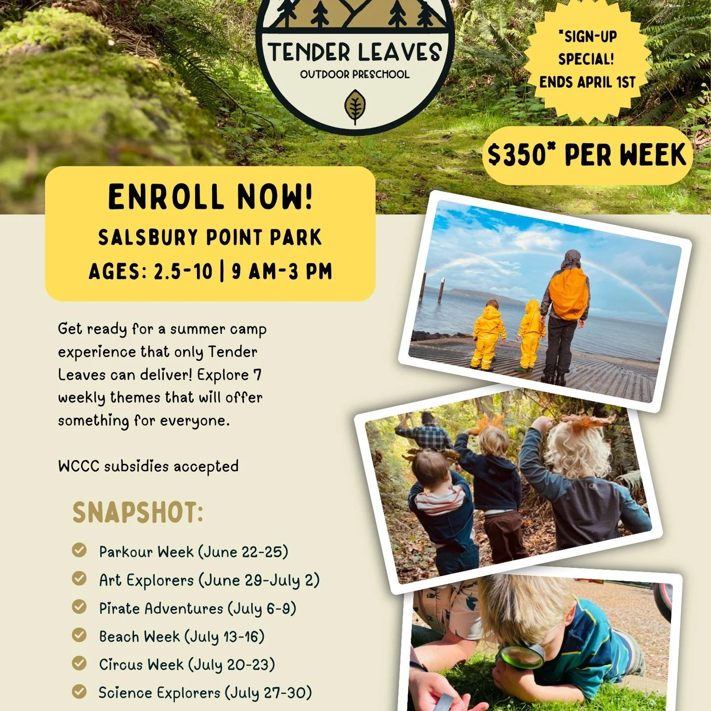 @tlpreschool has just announced its Summer Camp program with 7 unique weeks for ages 2.5-10. Spaces will fill up quickly, as we limit our programs to 16 students and maintain a 1:6 student-to-teacher ratio. Early sign-up special until April 1st.
Our 
