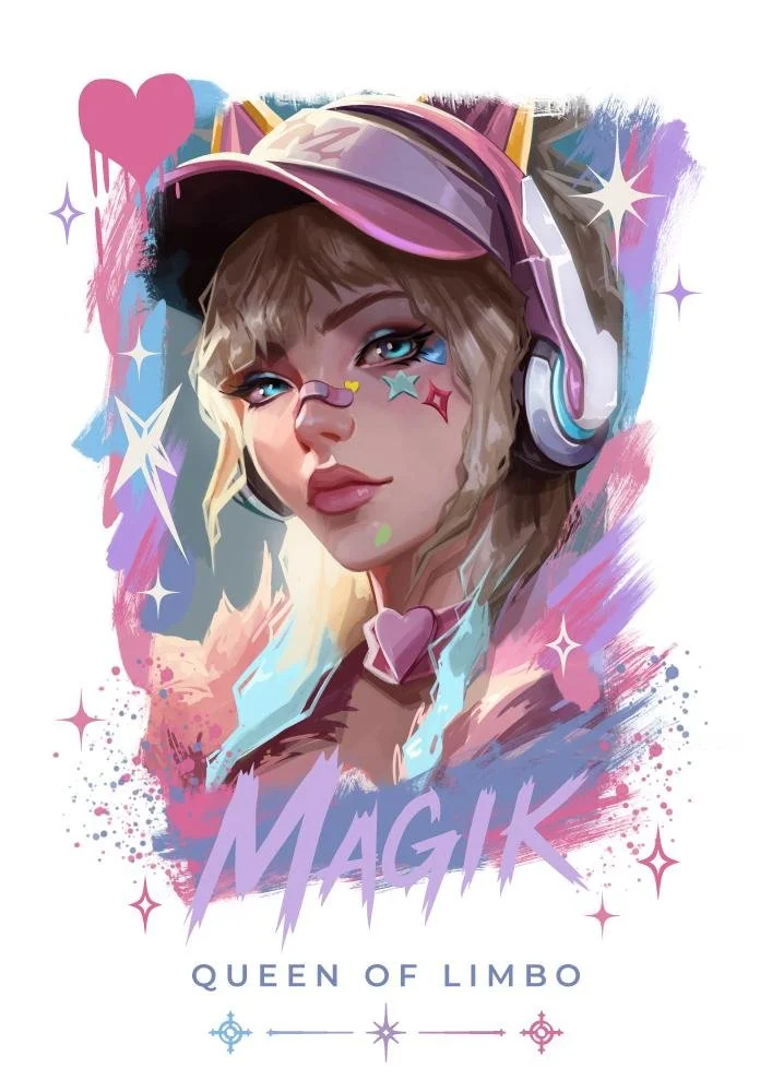 Poster with Magik Pink (Designed)