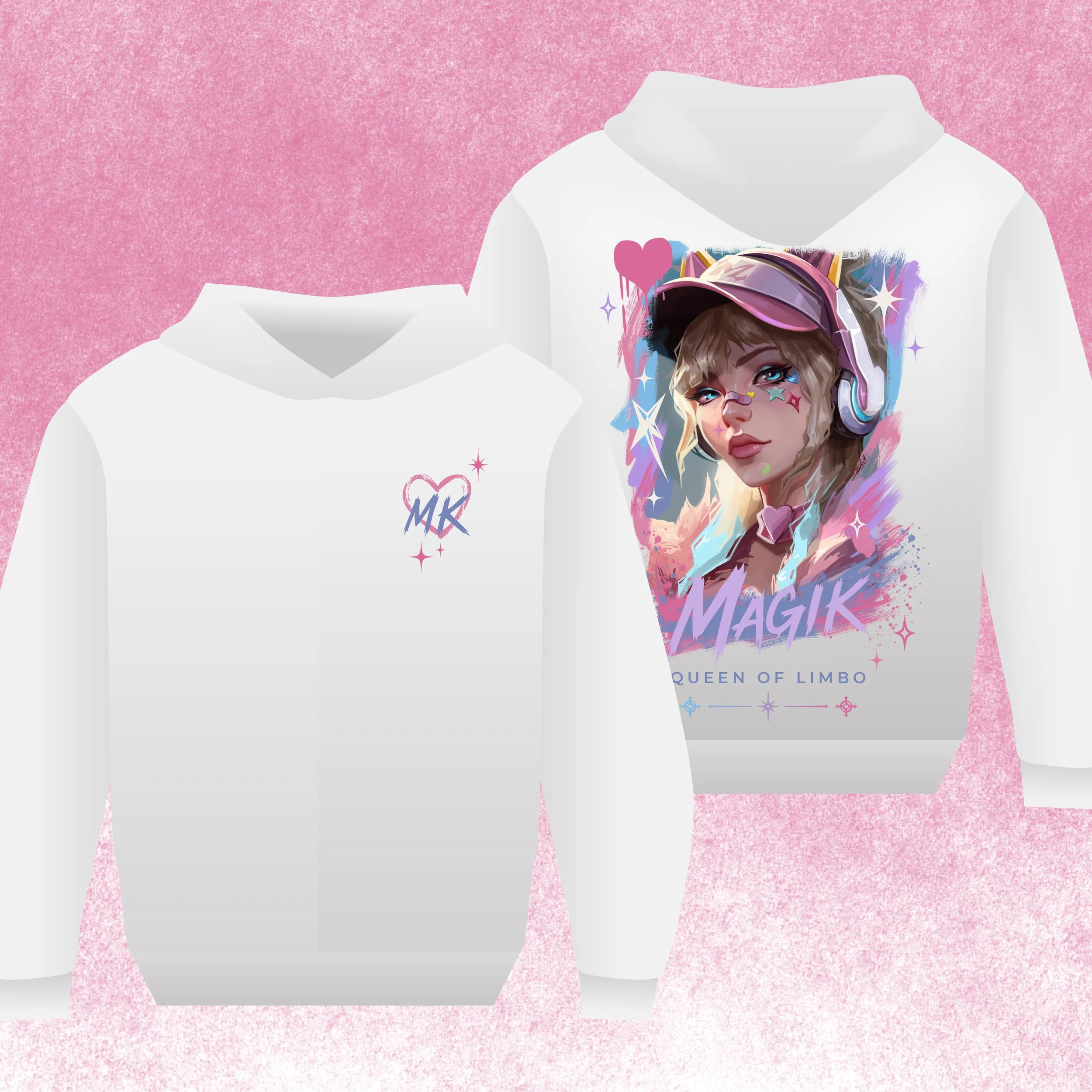 Hoodie with Magik (Pink)
