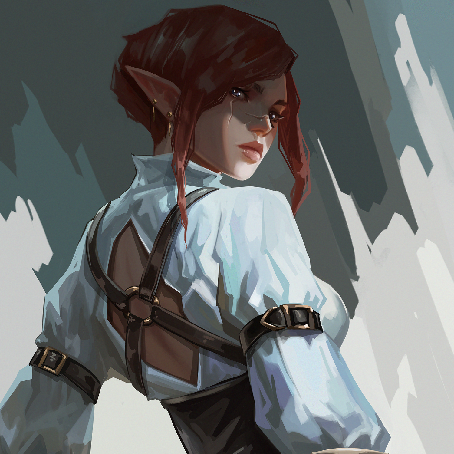 Poster with Girl with assassin (back)