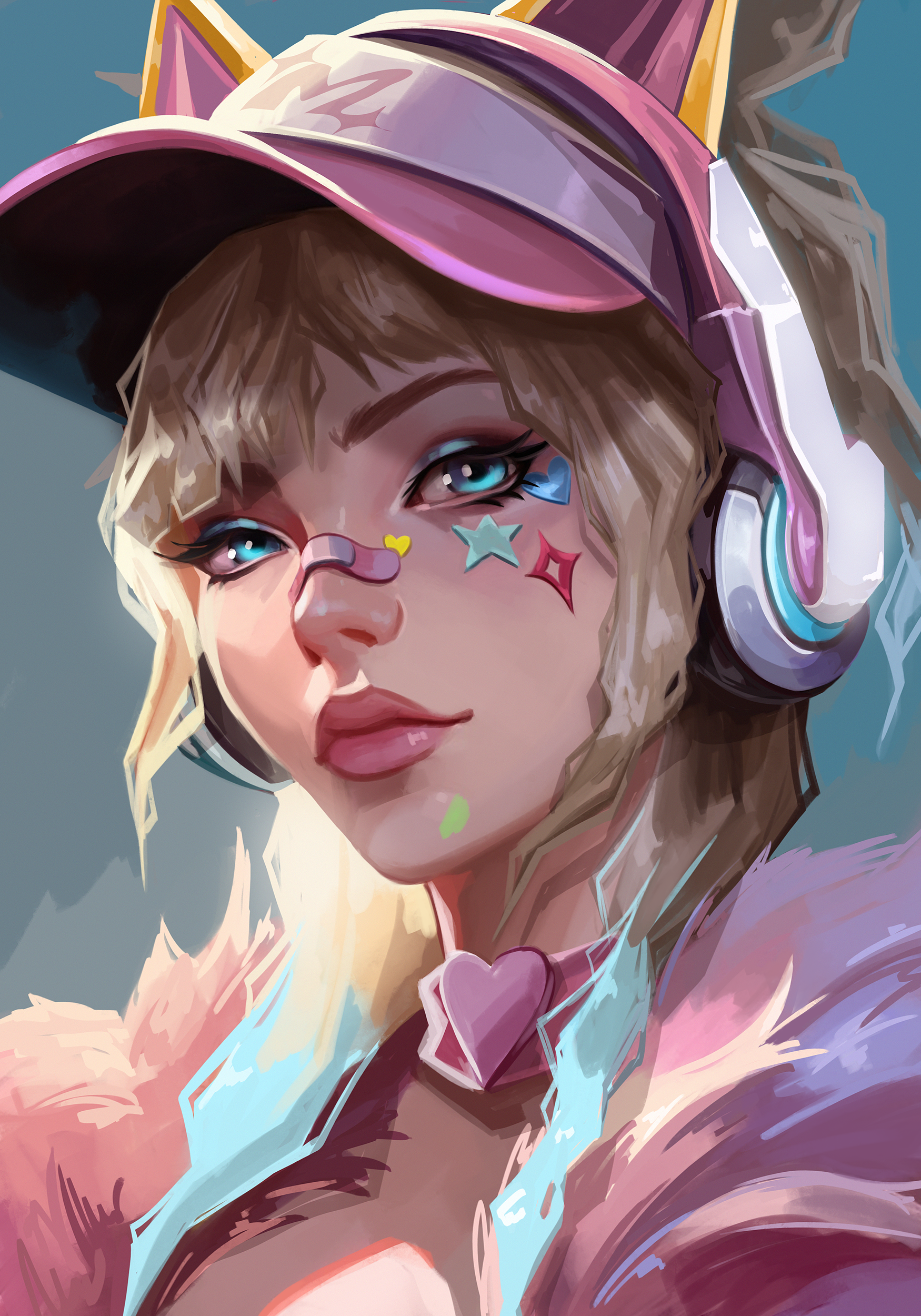 Poster with Magik (pink)