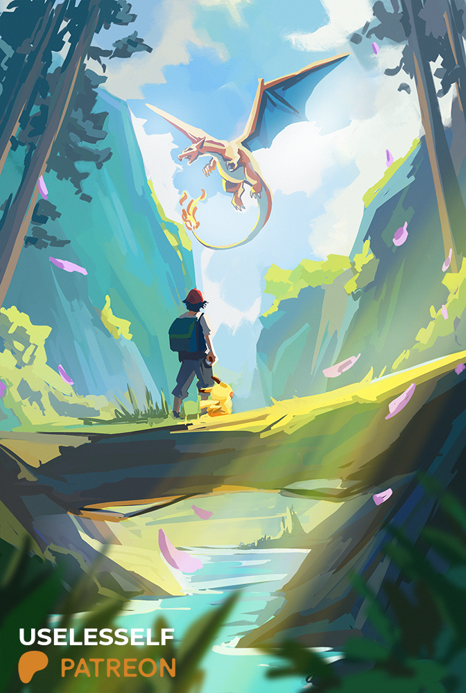 Poster with Pokemon