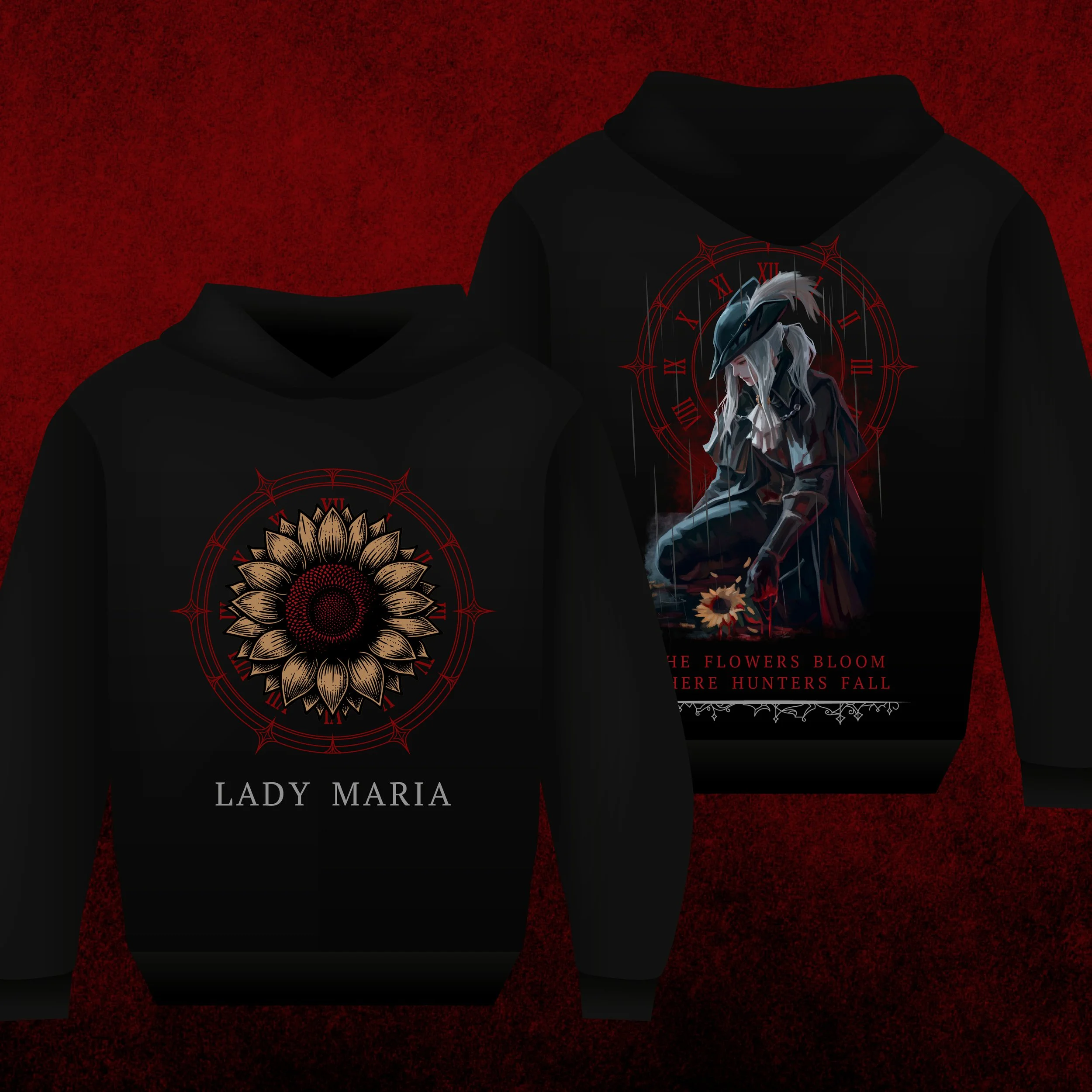 Hoodie with Lady Maria