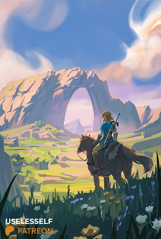 Poster with Zelda (Landscape)