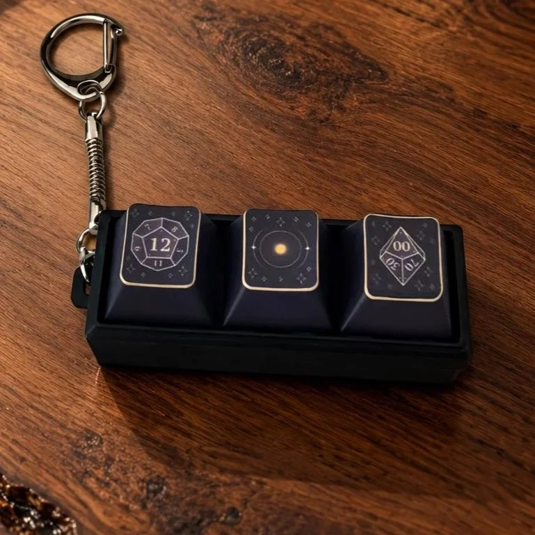 D12/D100 Keycap Clicker Keychain