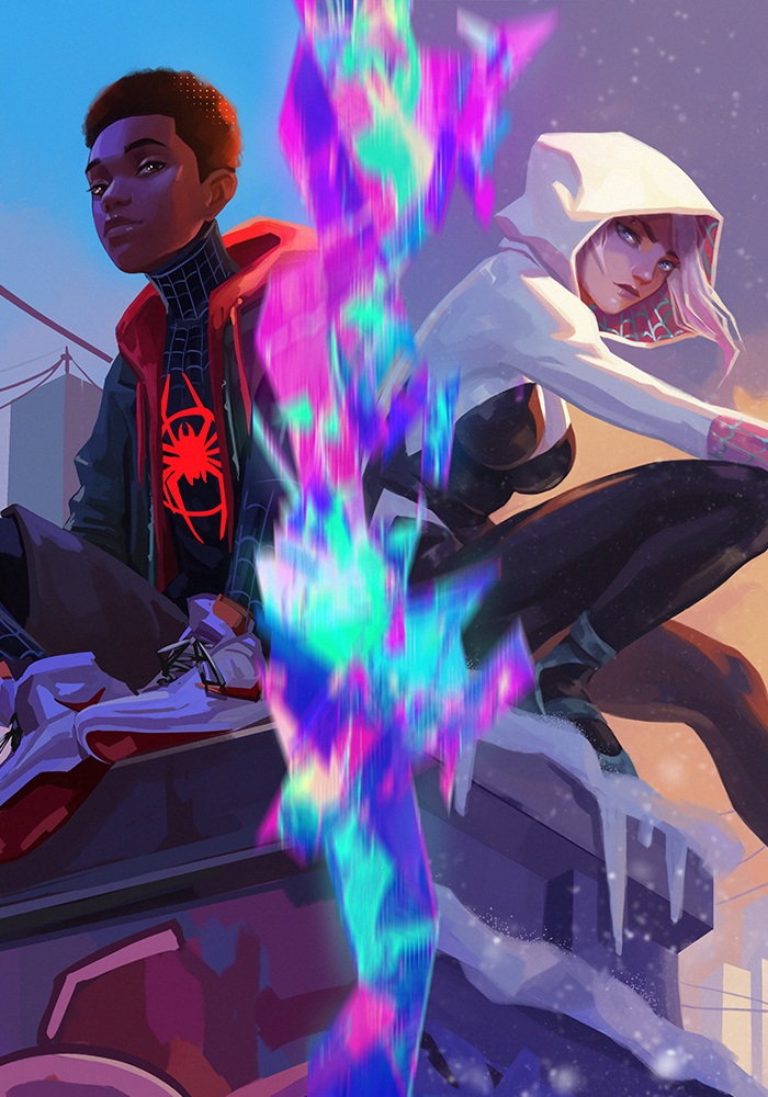 Poster with Miles Morales and Gwen