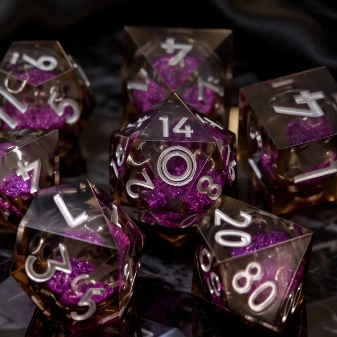 Shar – Liquid Core Dice Set (Custom D20)