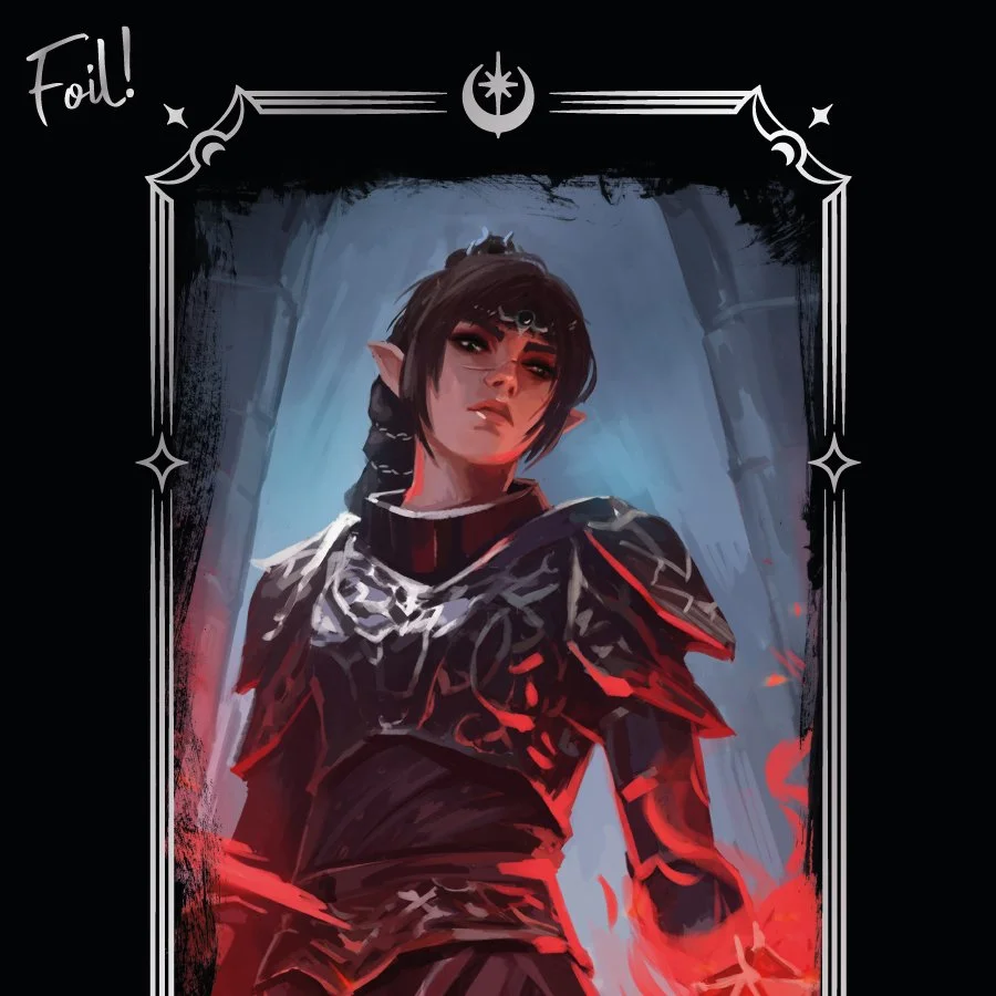 (FOIL) Poster with Dark Shadowheart (Designed)