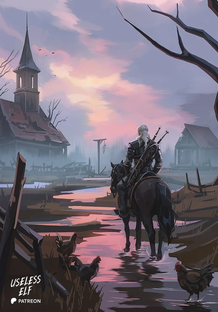 Poster with Witcher - Landscape