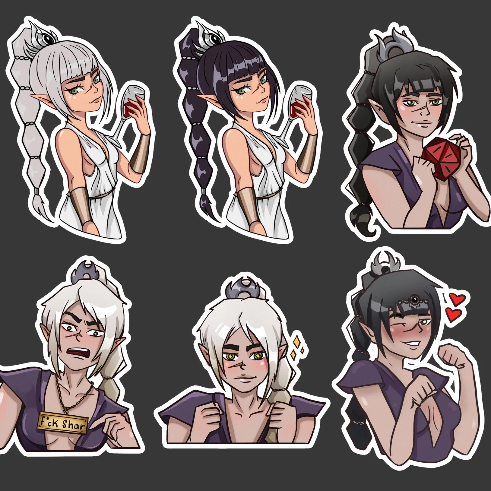 Stickerpack - Shadowheart set