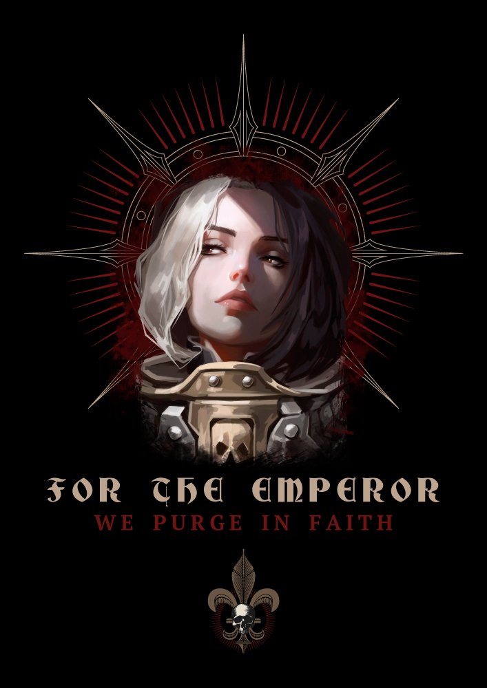 Poster with Warhammer (Adepta Sororitas)
