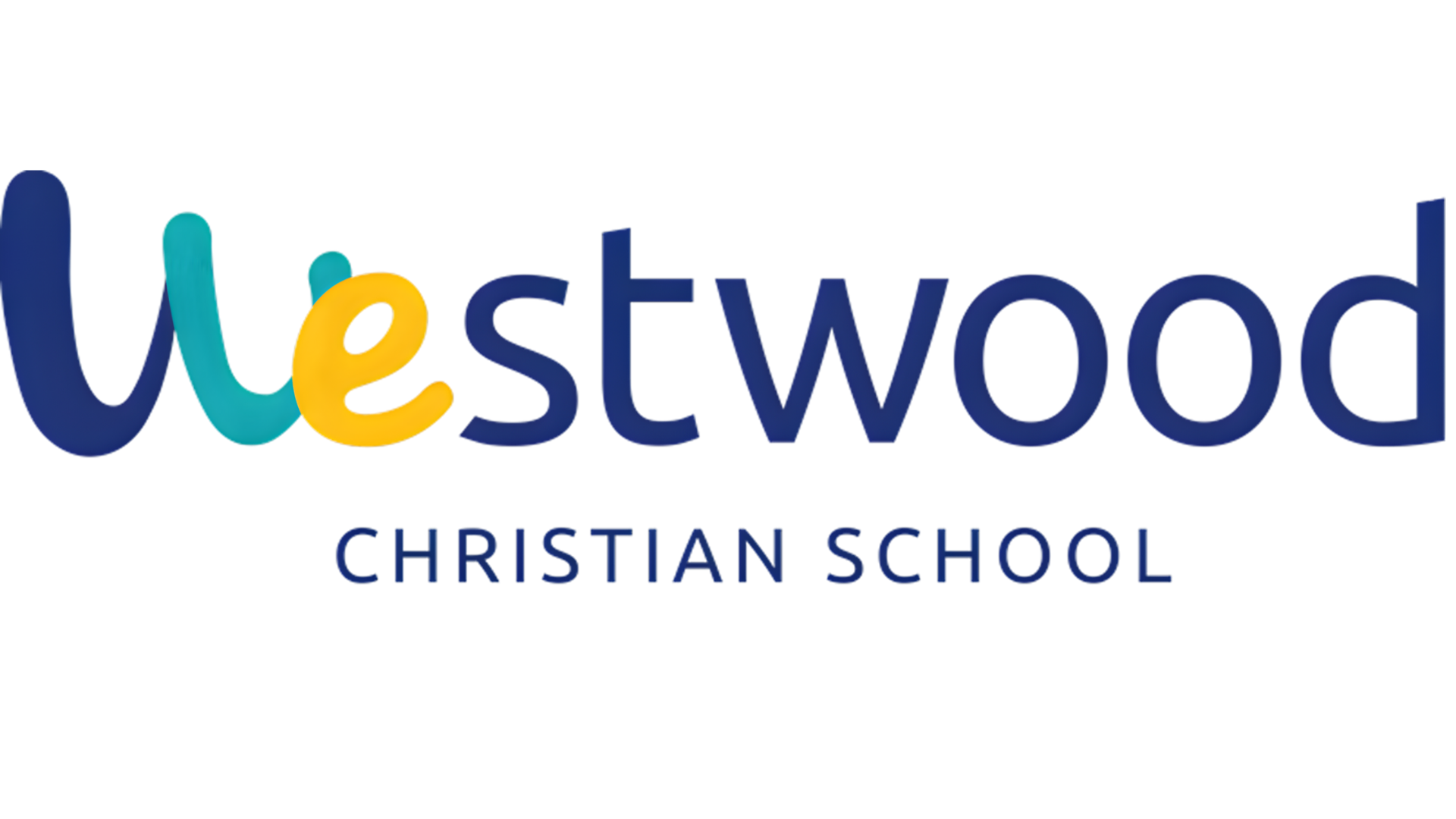 Colorful text that reads 'Wesleywood Christian School'.