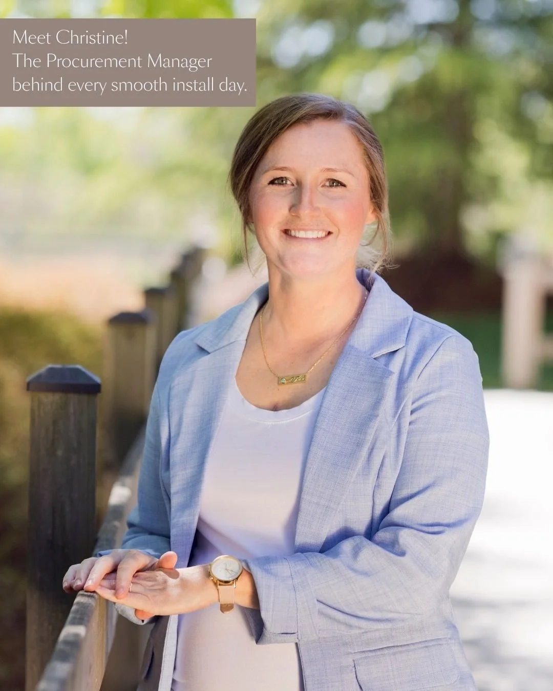 Meet Christine, our Procurement Manager and one of the people working behind the scenes to keep every project moving.

From coordinating deliveries and tracking orders to solving last-minute challenges, she&rsquo;s the reason so many of our install d