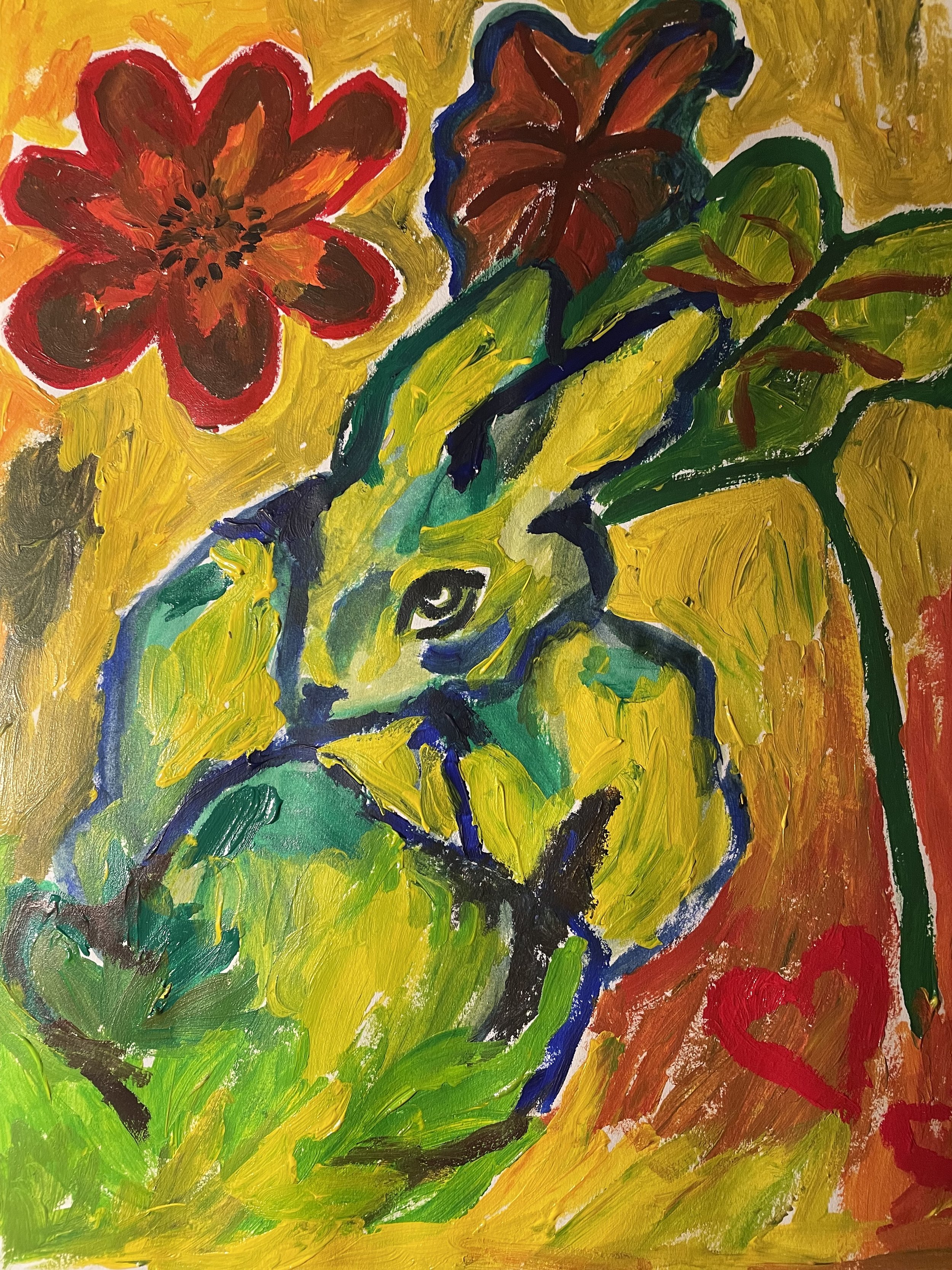 Acrylic paint on paper- 2024