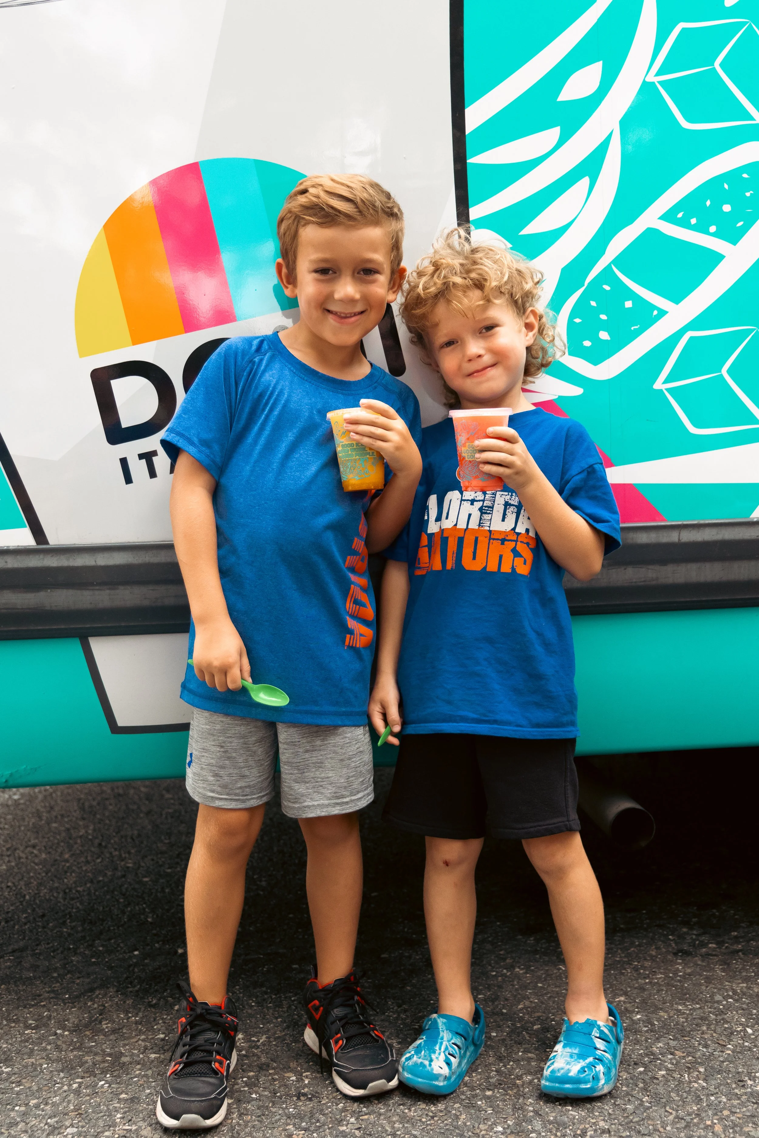 University of Florida football Gators with Domi Italian Ice