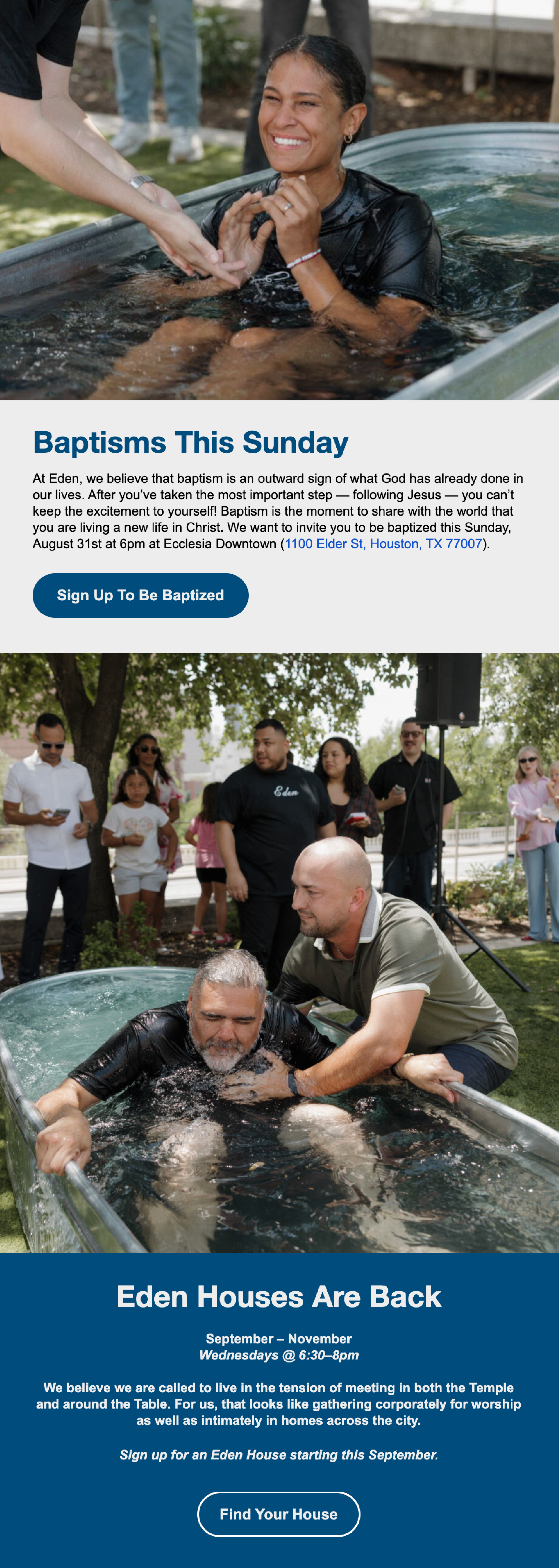Eden Church Email