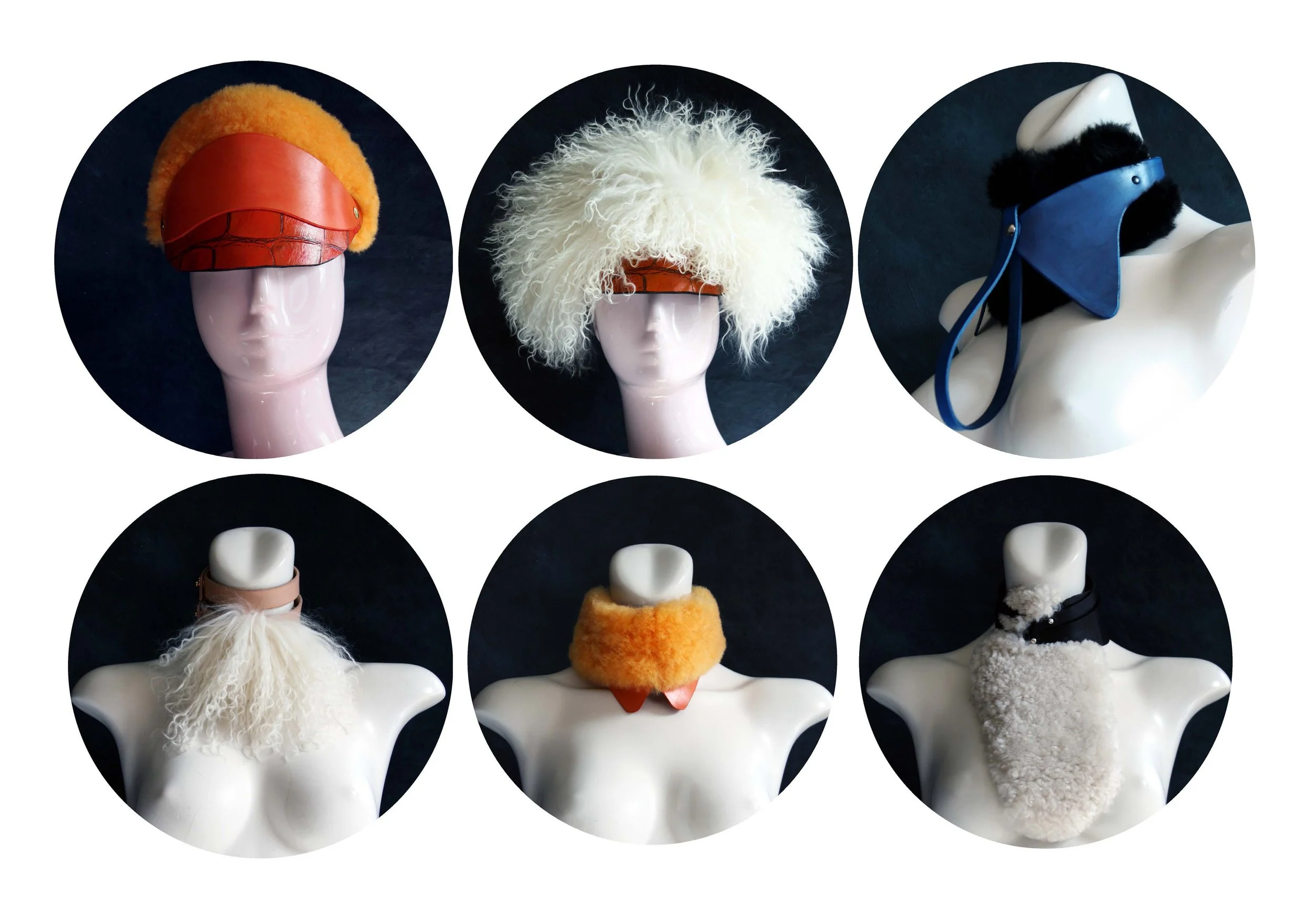 fashion leather jewellery millinery hat neckwear