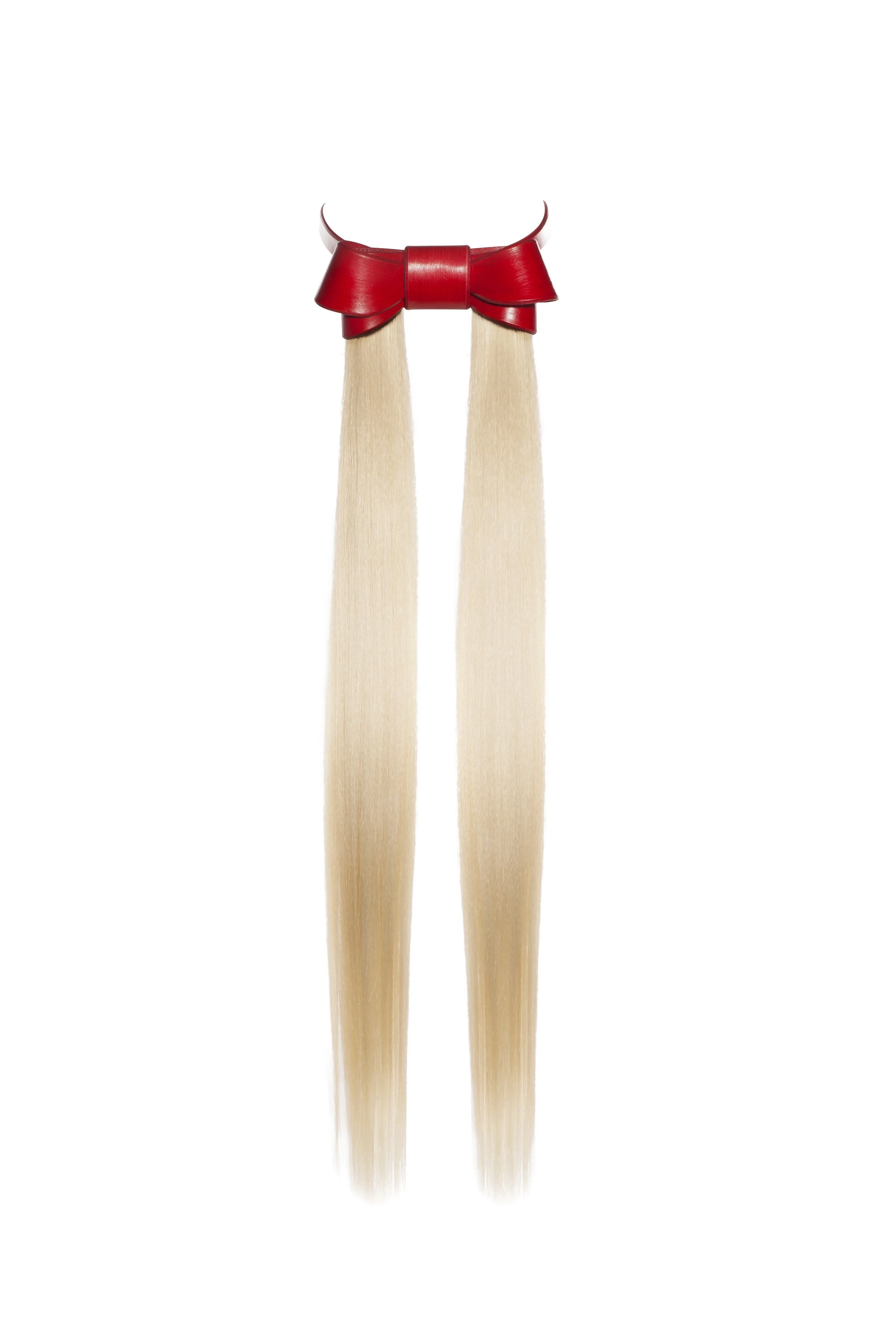 luxury fashion design bespoke leather acrylic accessory neckwear 