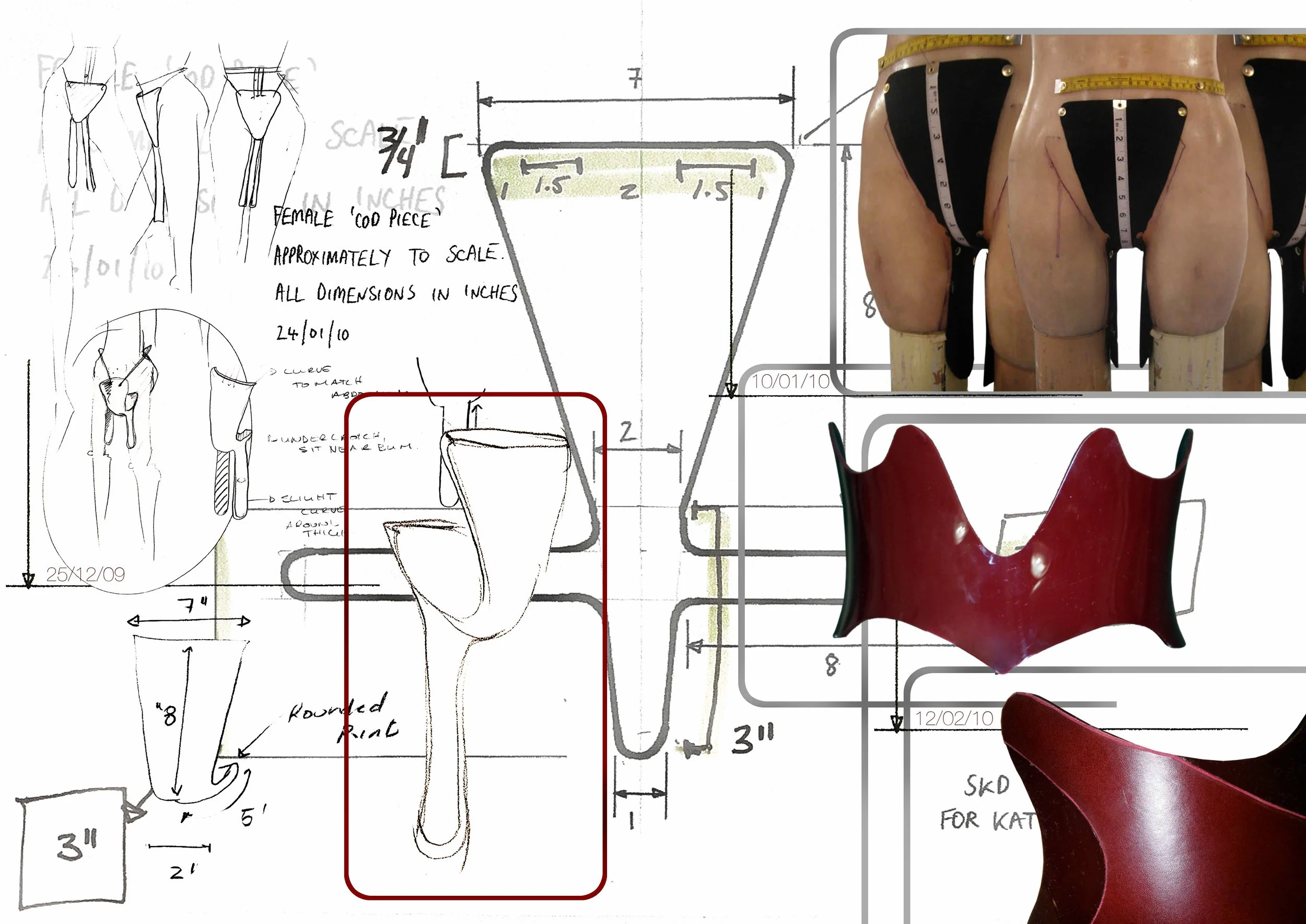 luxury fashion design bespoke leather acrylic accessory