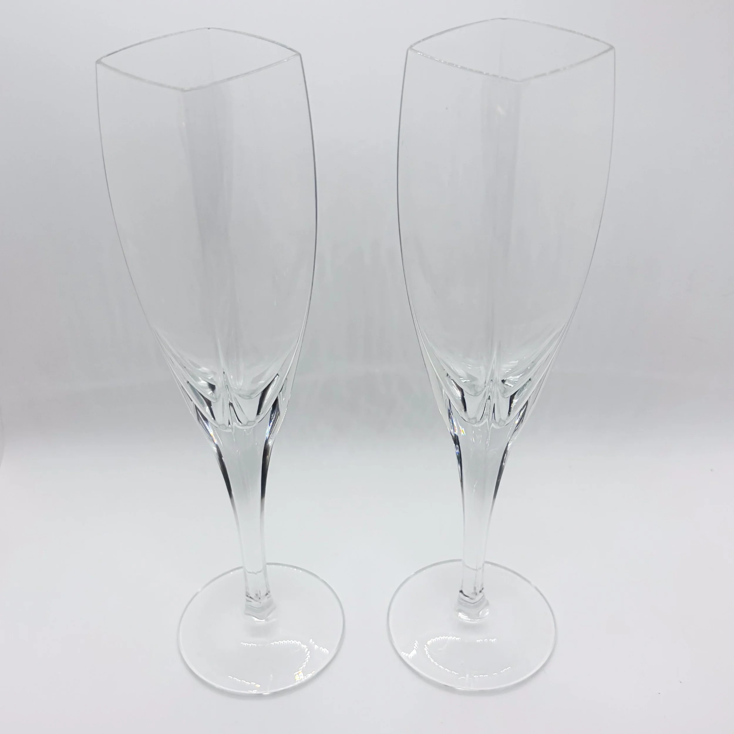 Mikasa Panache Crystal Champagne Flutes, Set of 2