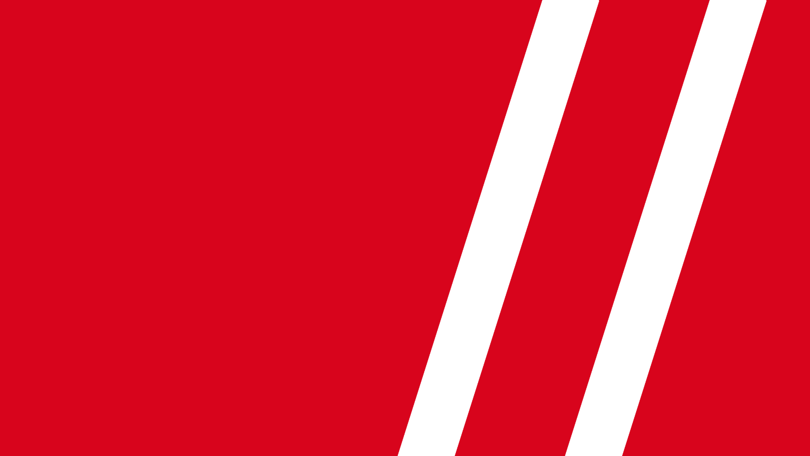 The signage of Outré Press in white on a red background