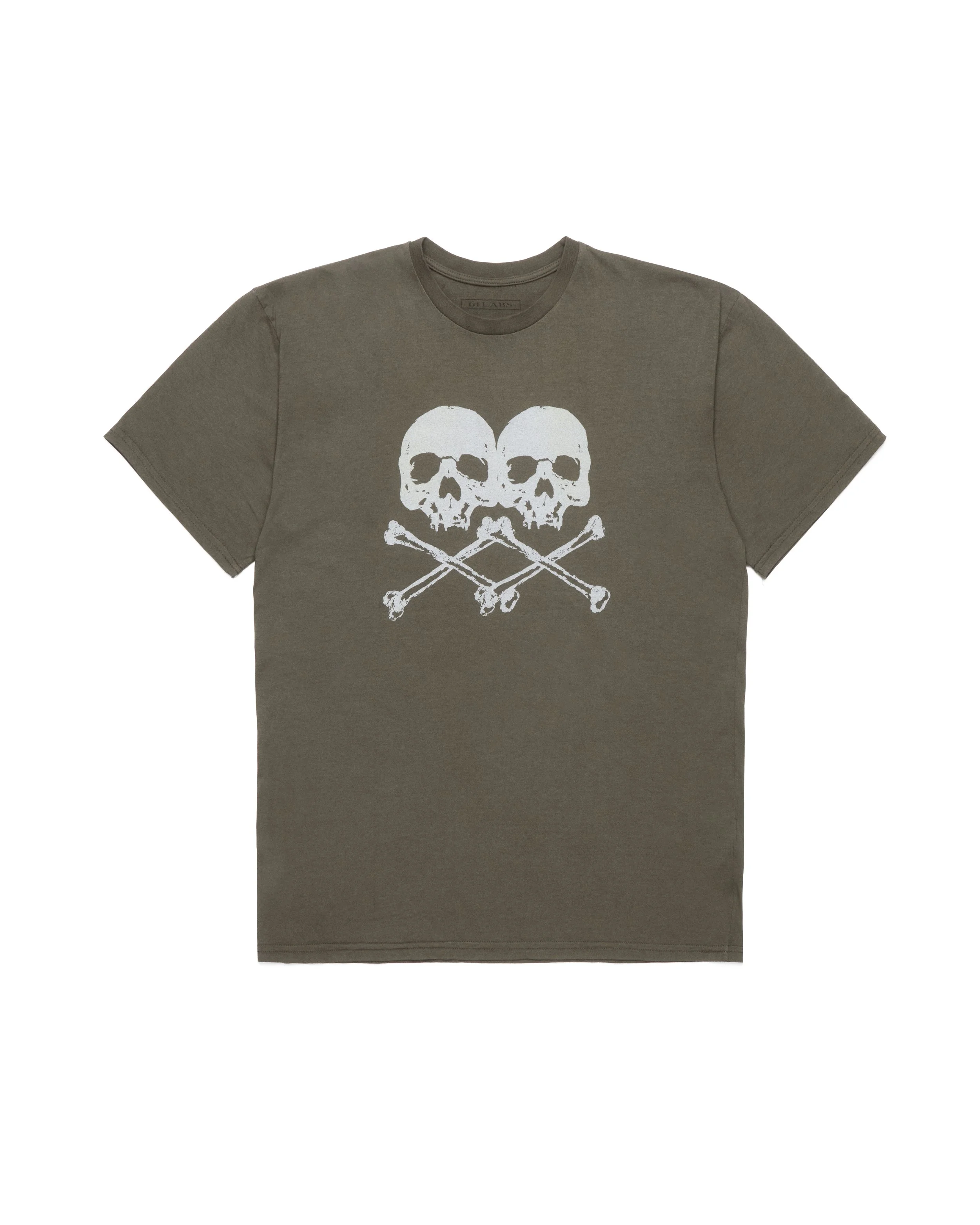 DOUBLE SKULL SILK TEE
