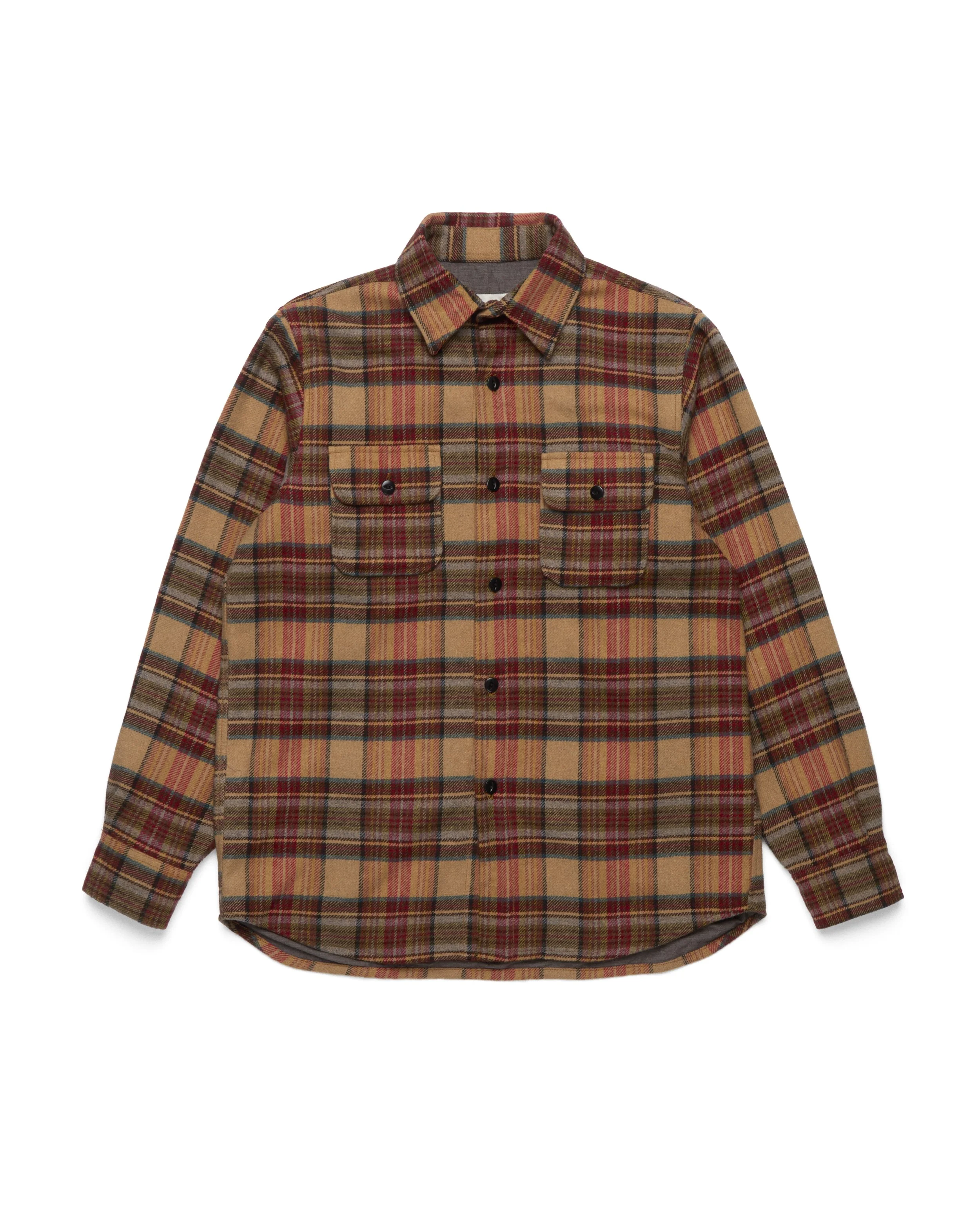 FLANNEL JACKET - TOBACCO TARTAN