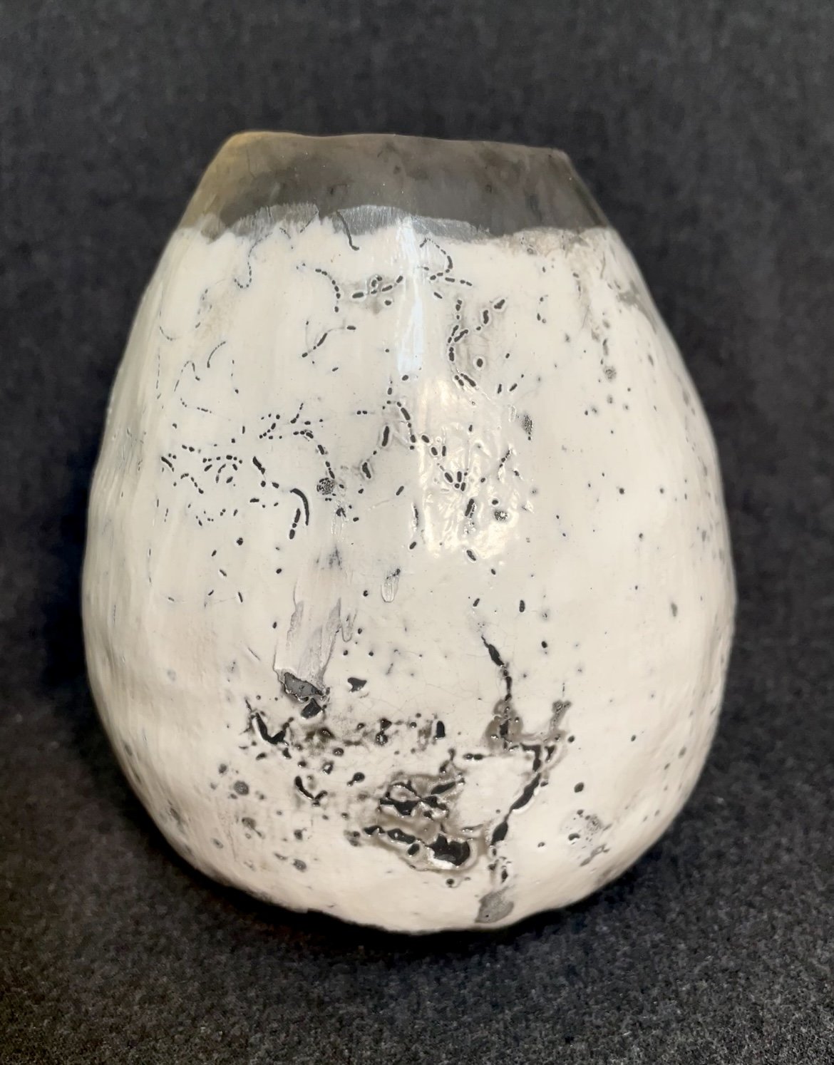 Tracks in the Snow Vase - Large