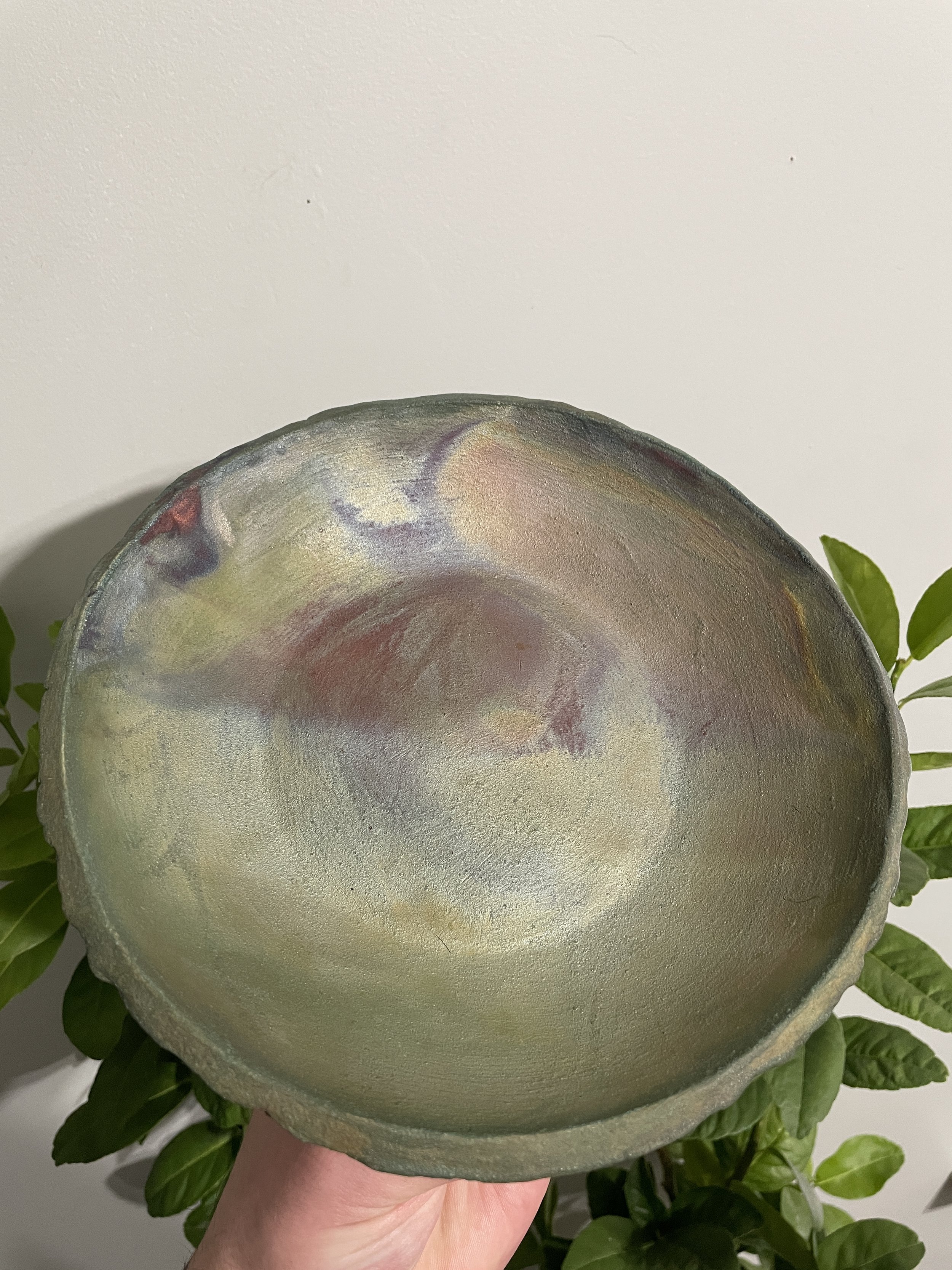 Raku-fired Large Bowl