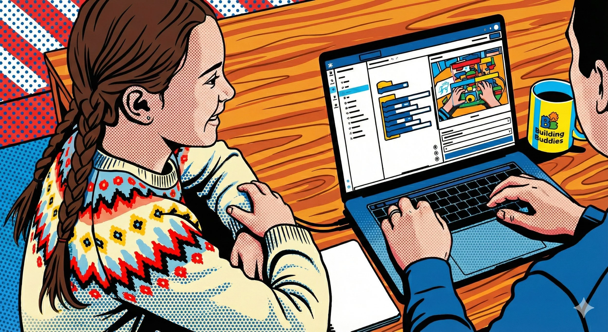 Learning Vision Models by Building With My Kid