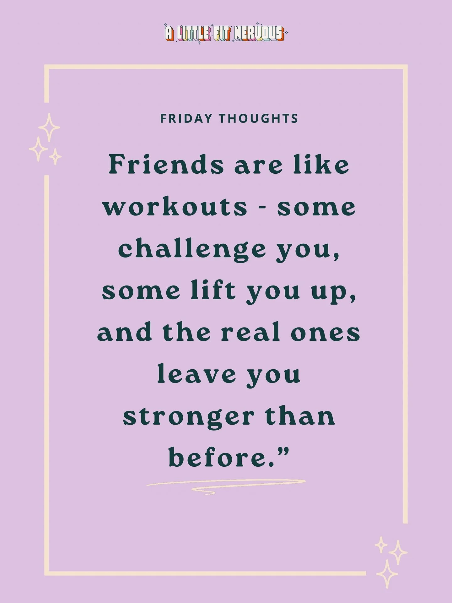 Let&rsquo;s talk friends and fitness. 👯&zwj;♀️⬇️
⠀
I love a solo lifting sesh (and honestly prefer long runs with just my playlist), but workout dates with friends? They just h͟i͟t͟ ͟d͟i͟f͟f͟e͟r͟e͟n͟t.
⠀
Working out with friends gives you:
⠀
💕 Buil