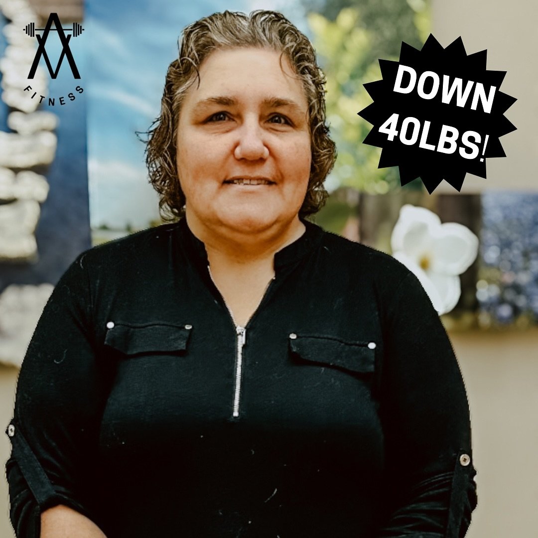 Client Spotlight 🔦

Our client spotlight this week features Jeannette R. 

Jeannette is officially down 4️⃣0️⃣ pounds since starting her training program with AVM Fitness! 

She works full time and just recently started her own business, and she sti