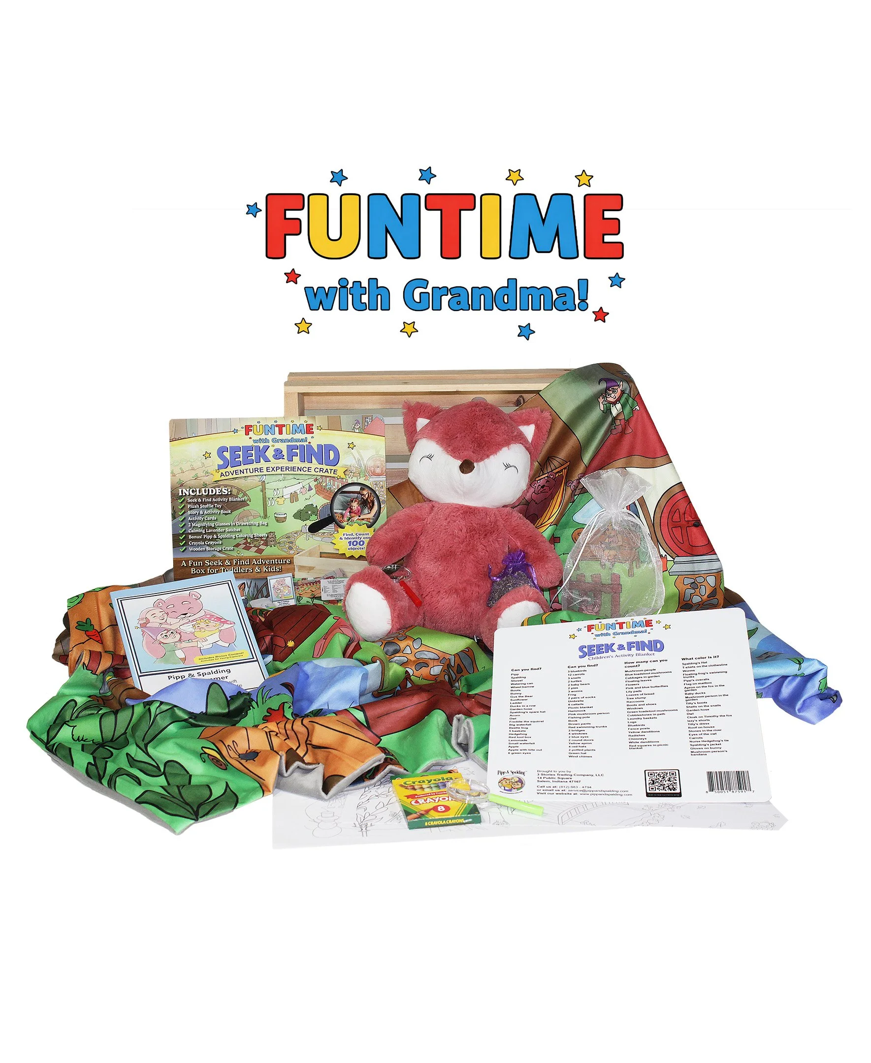 Funtime with Grandma! Seek and Find Adventure Experience Crate: Springtime in the Woodlands