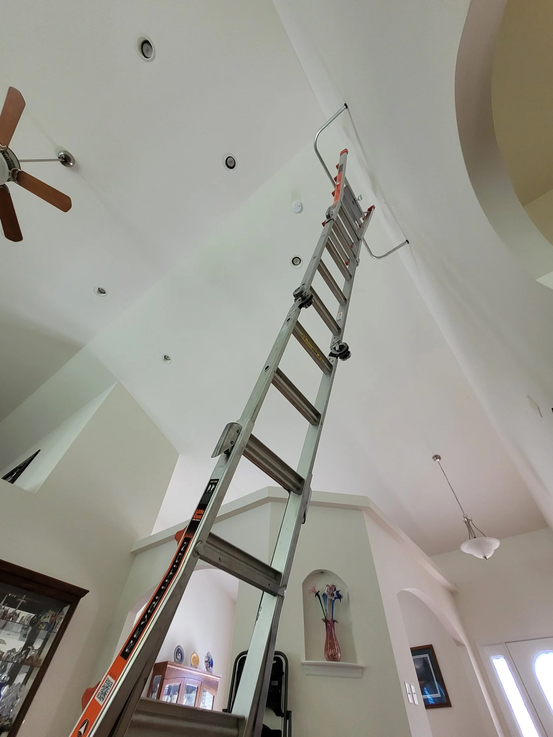 Huge ceiling smoke detector replaced in weldon spring
