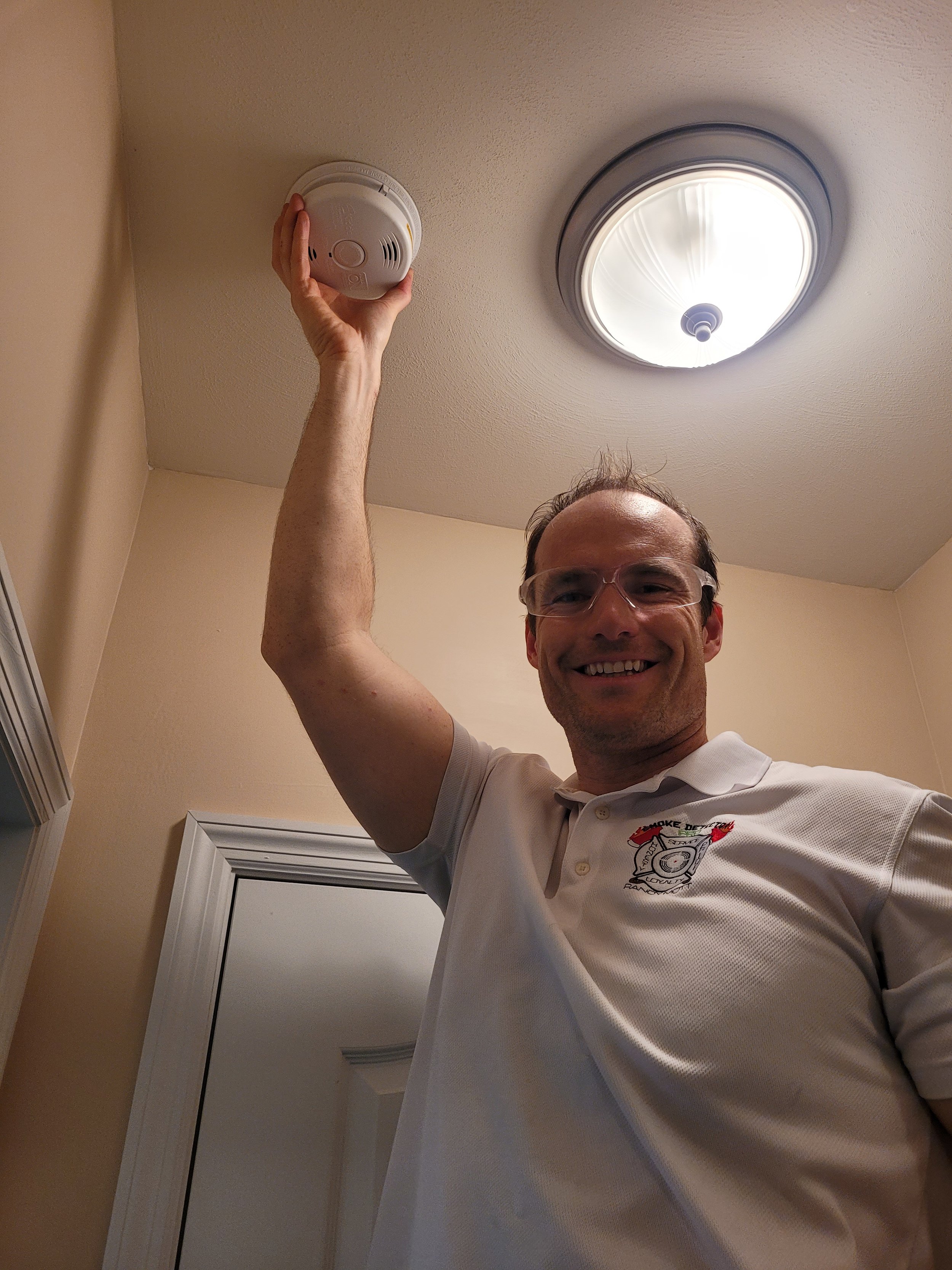 wireless alarm install by smoke detector pro