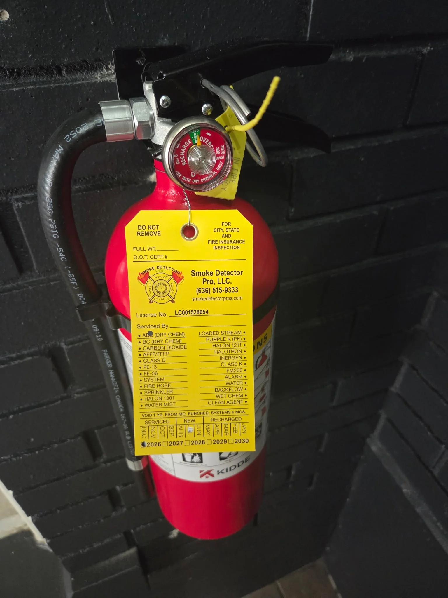 Fire safety compliance inspection for businesses