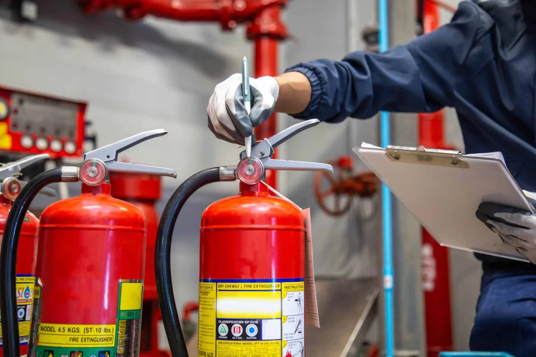 Fire Extinguisher getting serviced cottleville MO