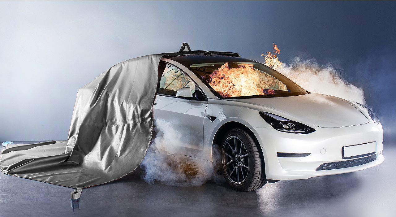 Fire Blanket for Electric Vehicle