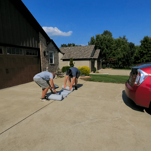 How to deploy a electric car fire cover