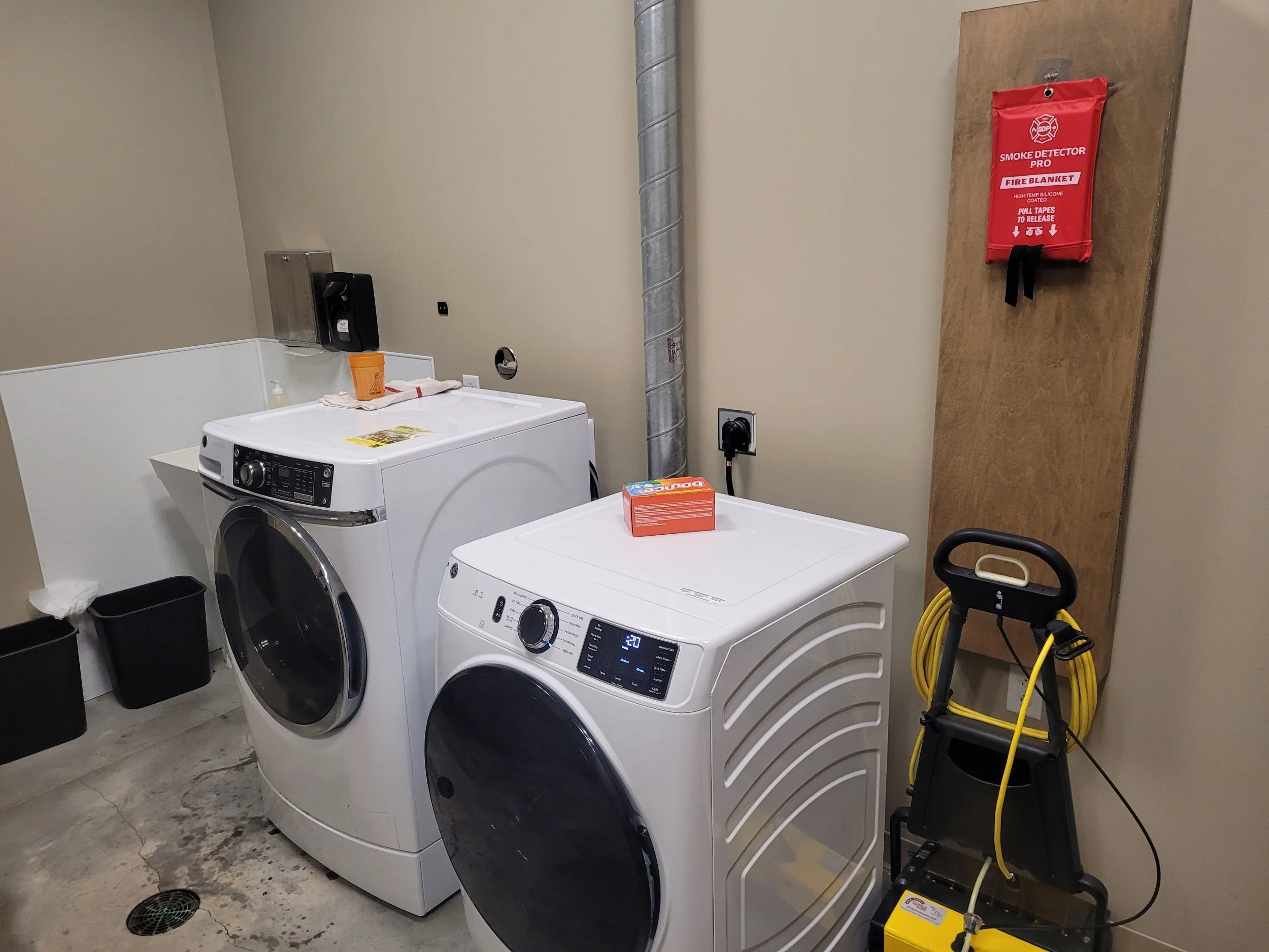 dryer not drying clothes because of full dryer vent with lint.