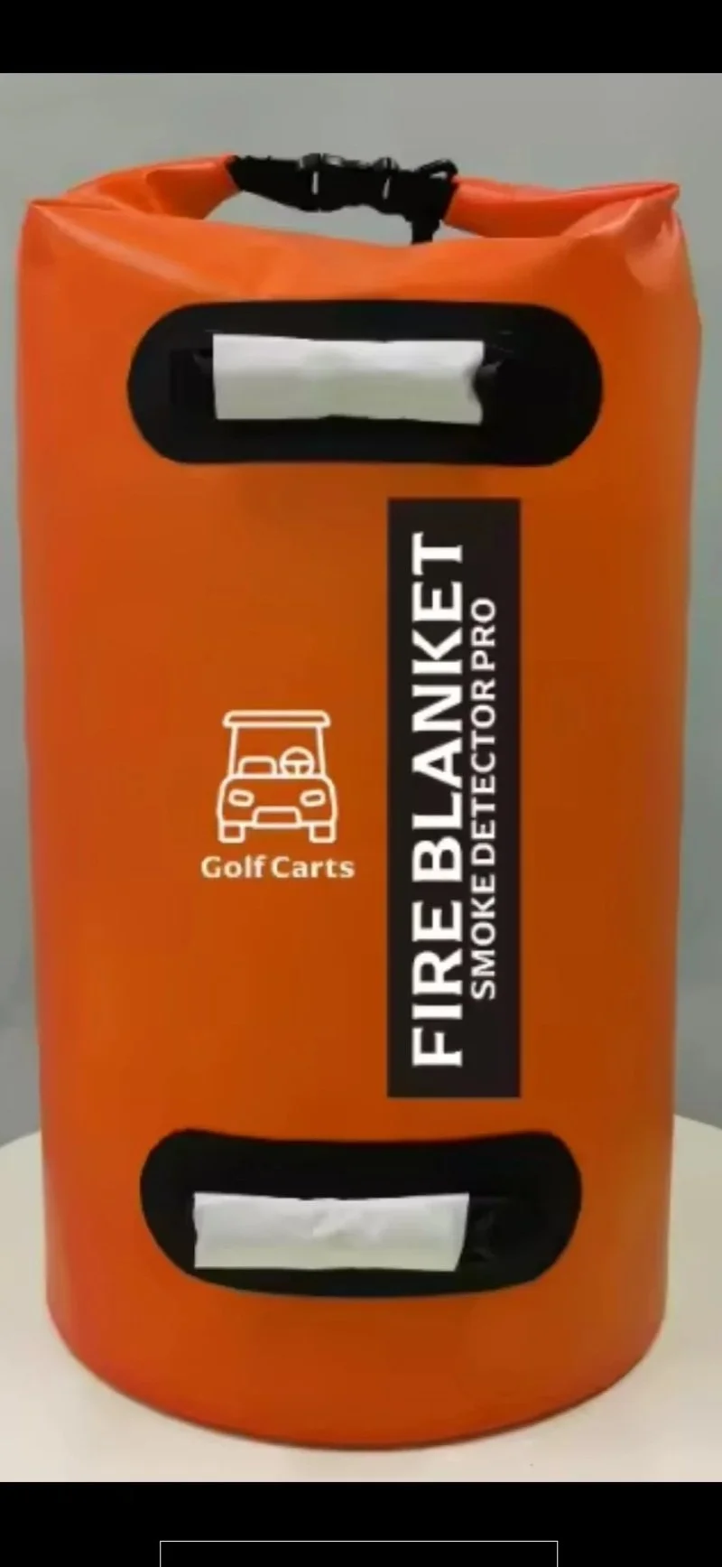 Firefighter-designed fire blanket for electric golf carts