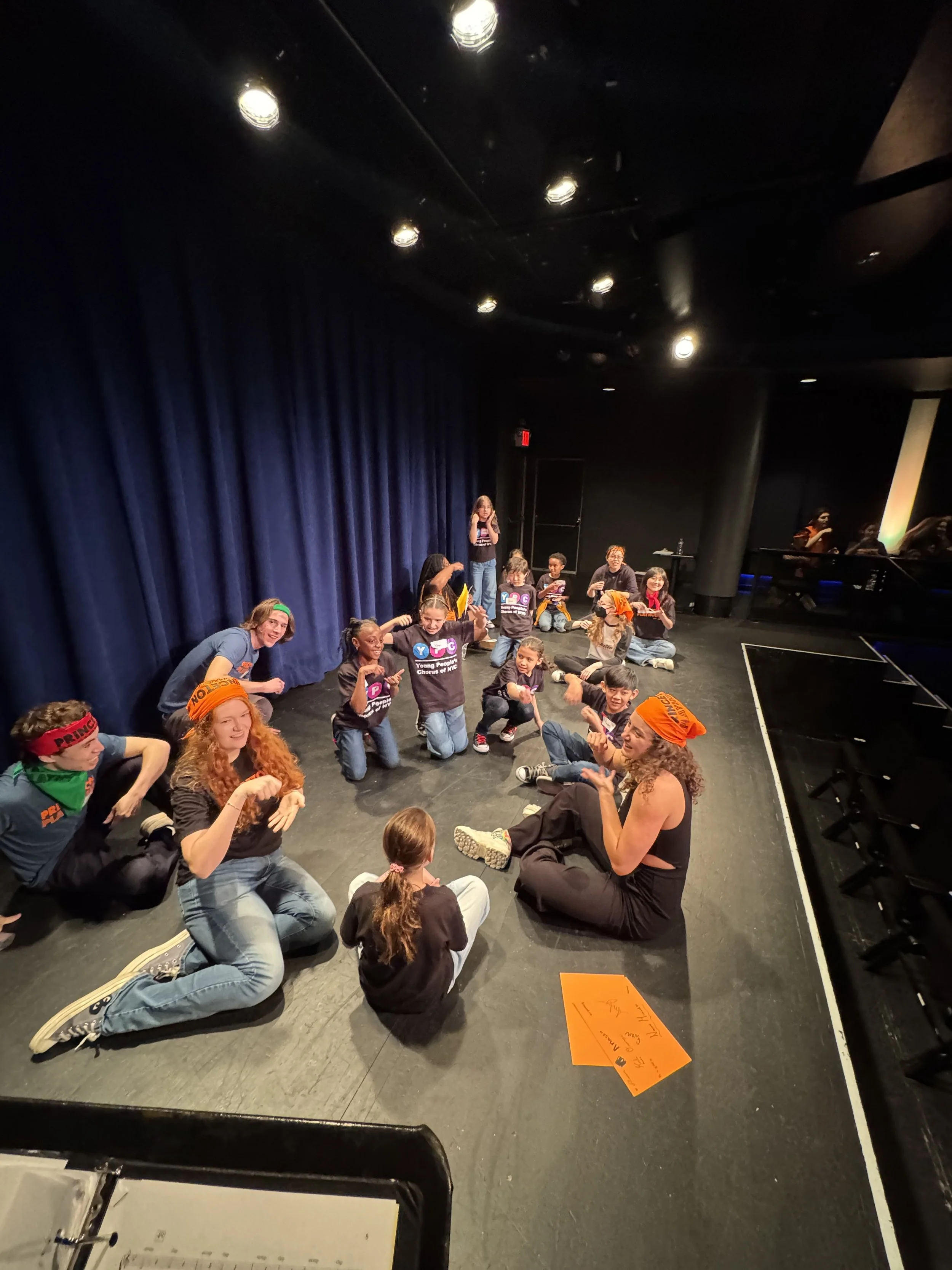 Playhouse works with Young People's Chorus of NYC in collaborative workshop, May 2025